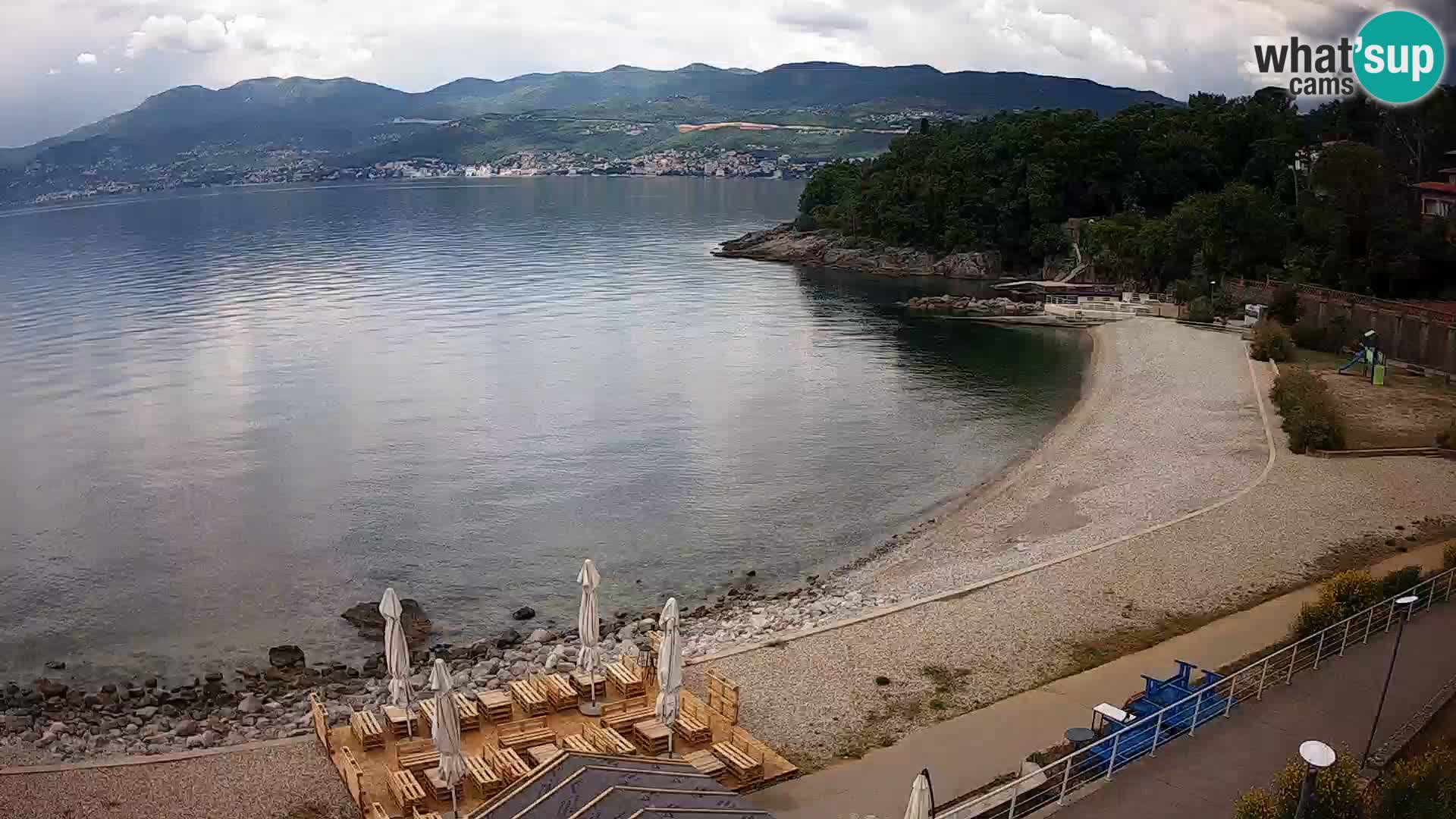 Rijeka web kamera plaža pri Bazenih Kantrida