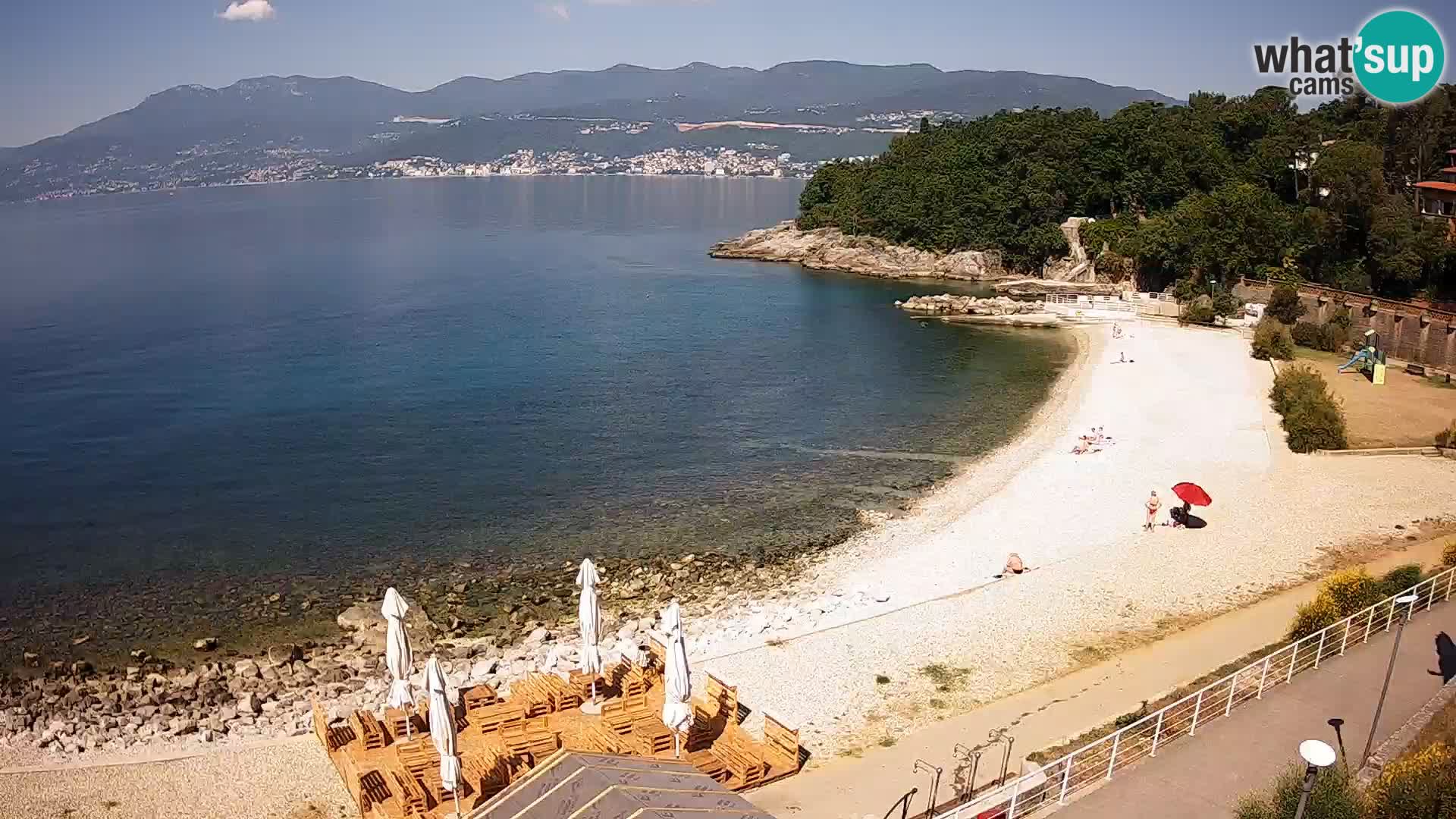 Rijeka web kamera plaža pri Bazenih Kantrida