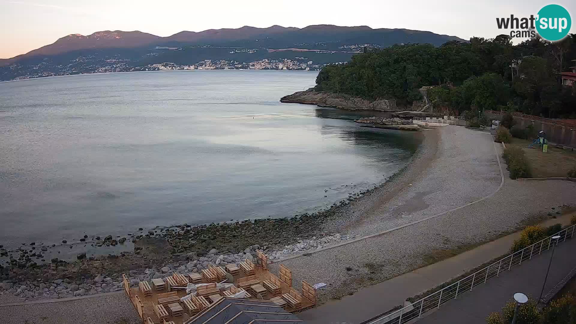 Rijeka web kamera plaža pri Bazenih Kantrida