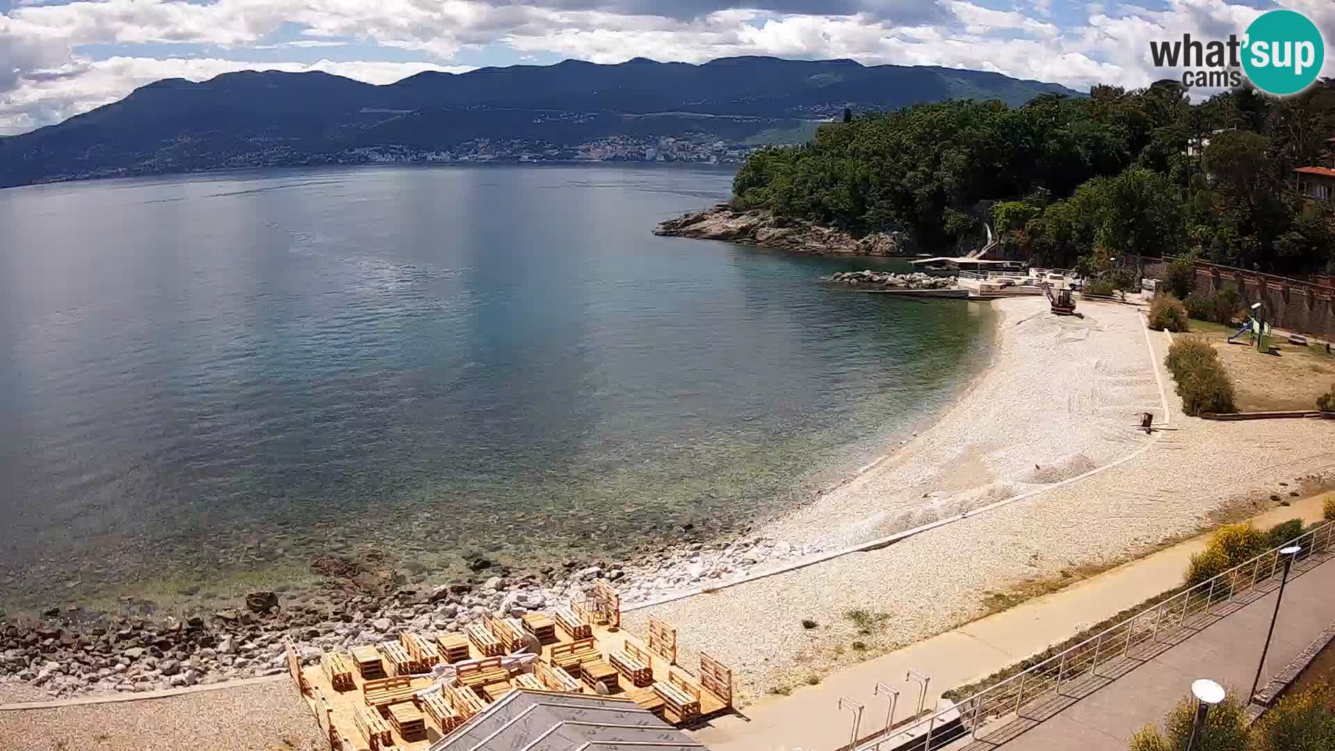 Rijeka web kamera plaža pri Bazenih Kantrida