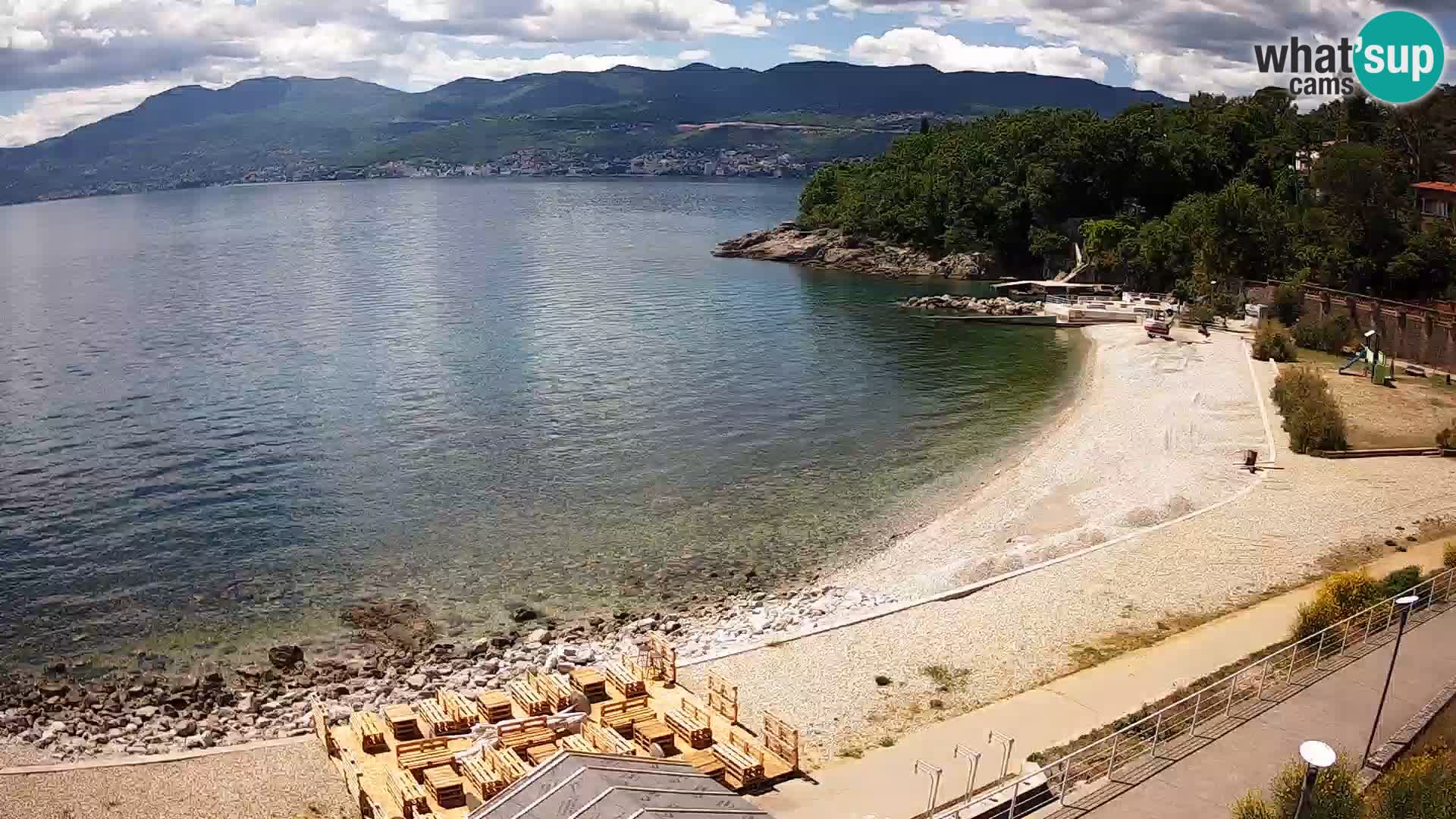Rijeka web kamera plaža pri Bazenih Kantrida