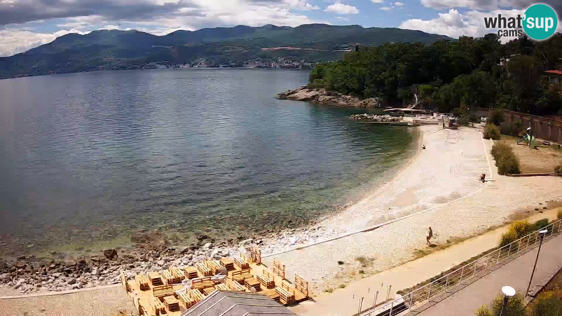 Rijeka web kamera plaža pri Bazenih Kantrida
