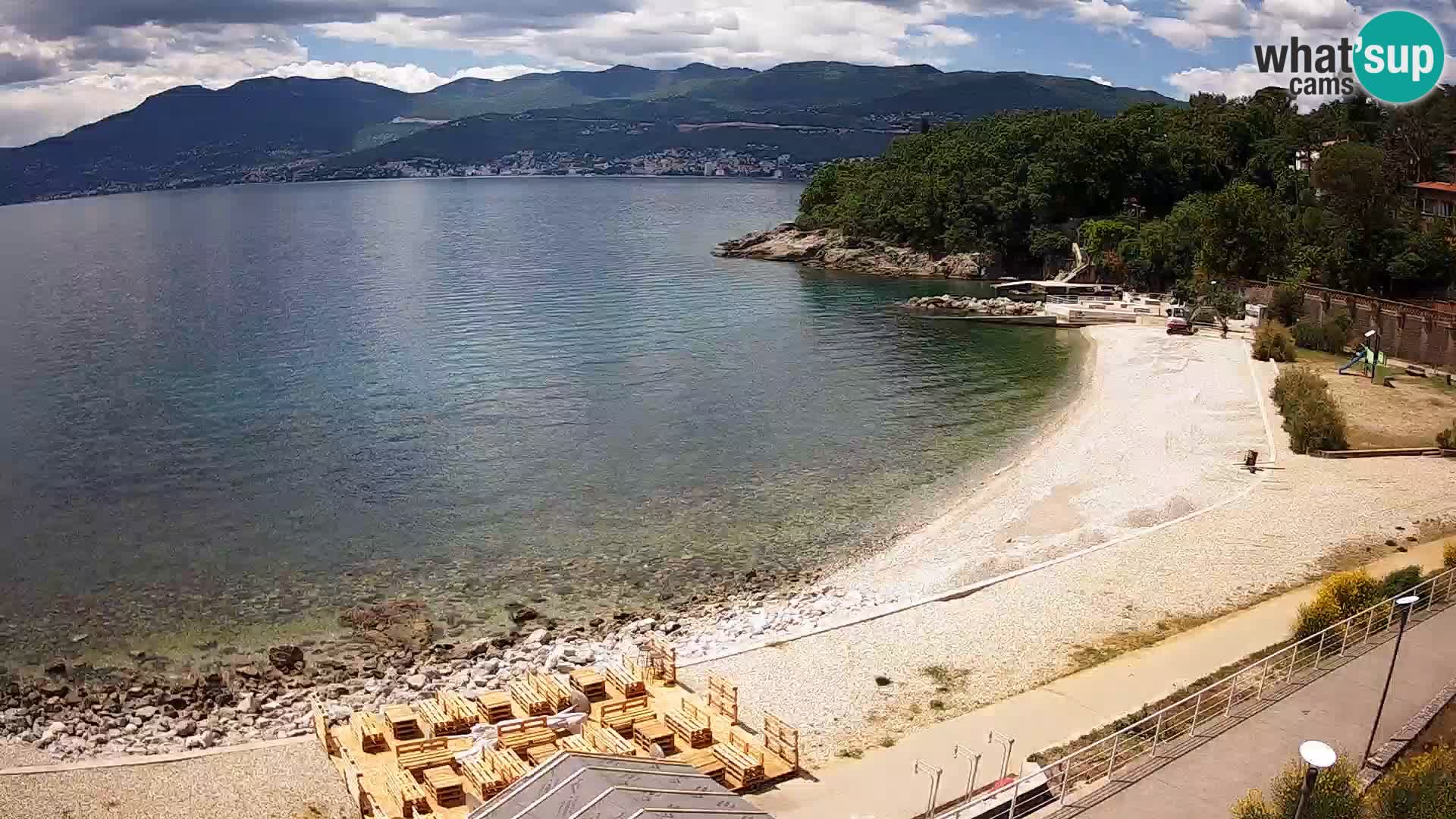 Rijeka web kamera plaža pri Bazenih Kantrida
