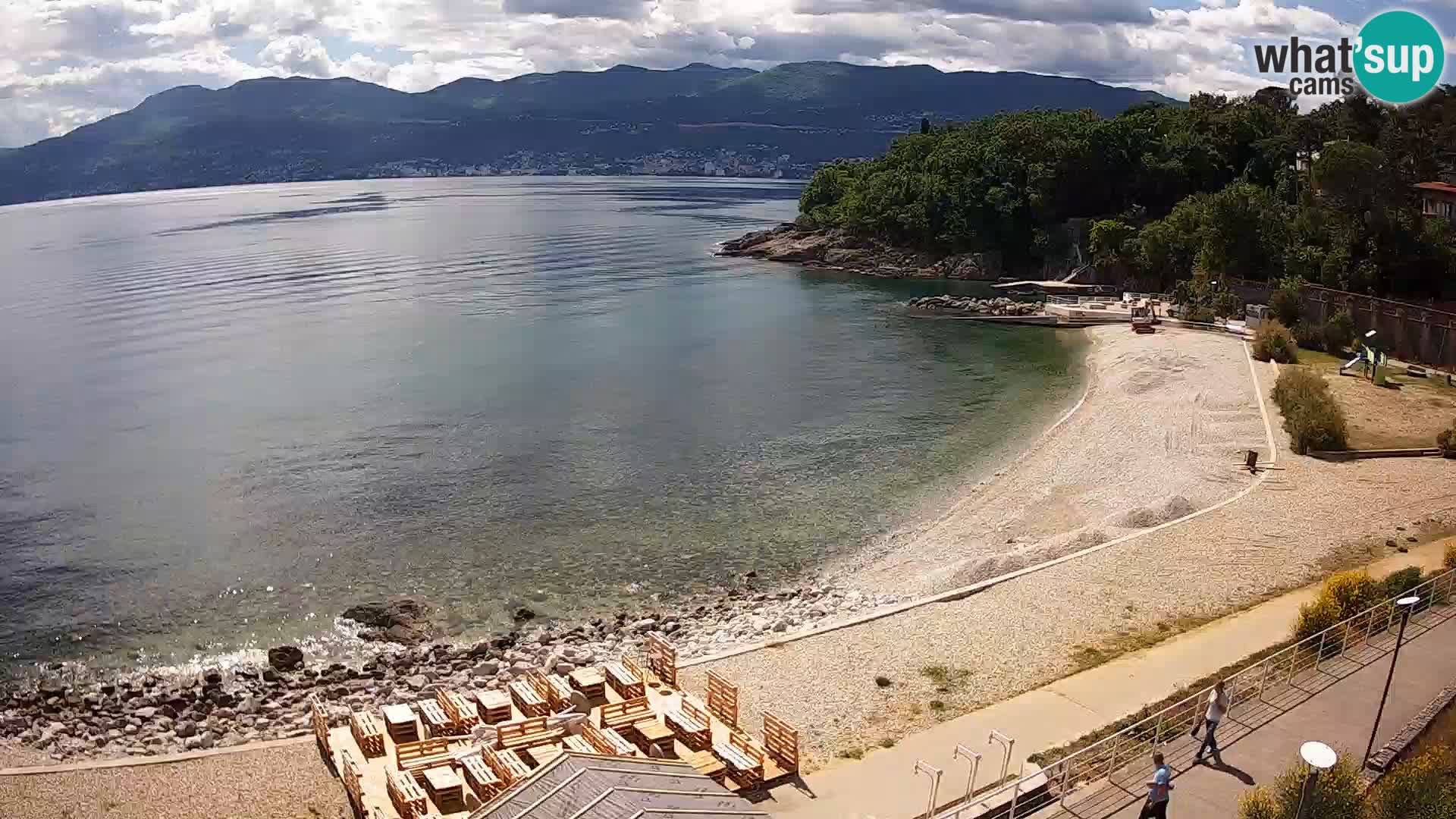 Rijeka web kamera plaža pri Bazenih Kantrida