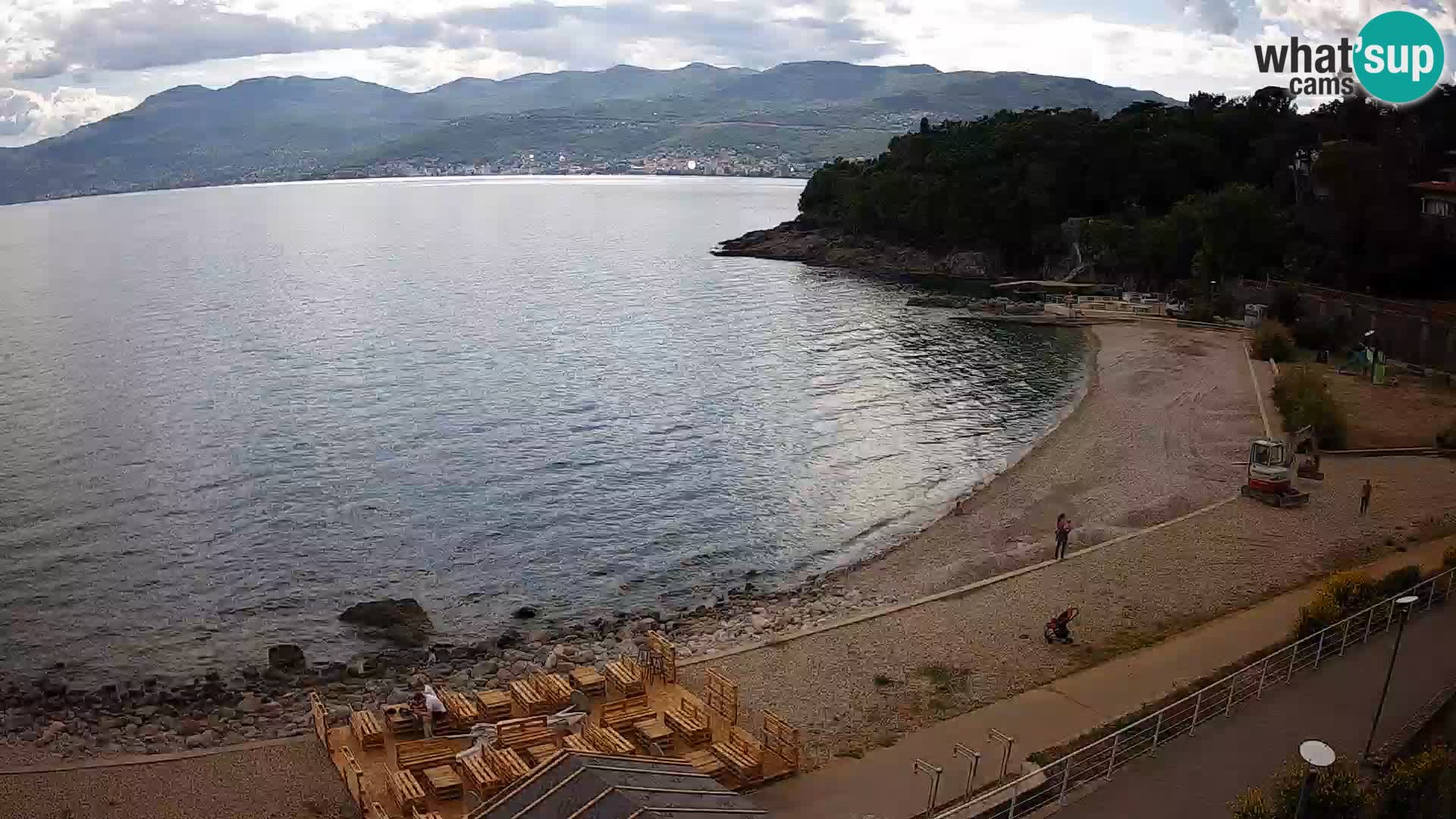 Rijeka web kamera plaža pri Bazenih Kantrida