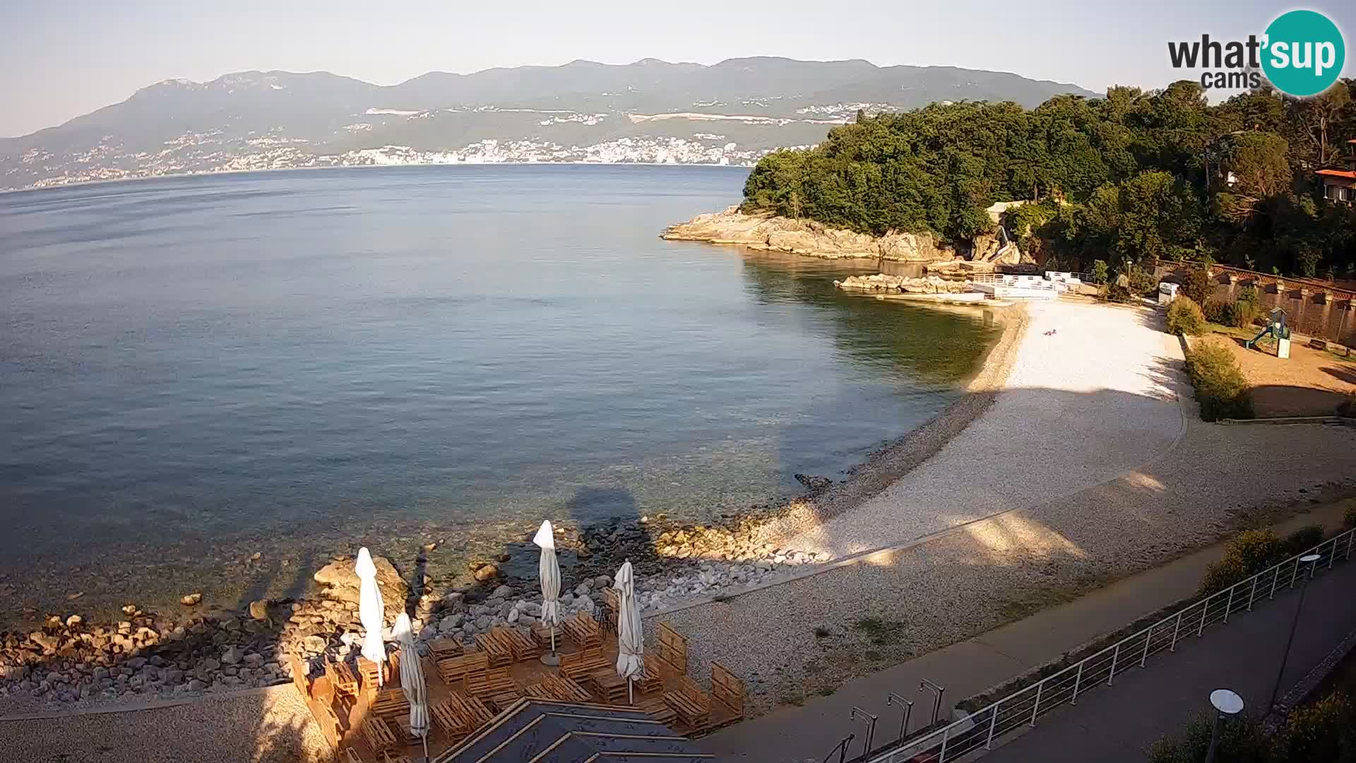 Rijeka web kamera plaža pri Bazenih Kantrida