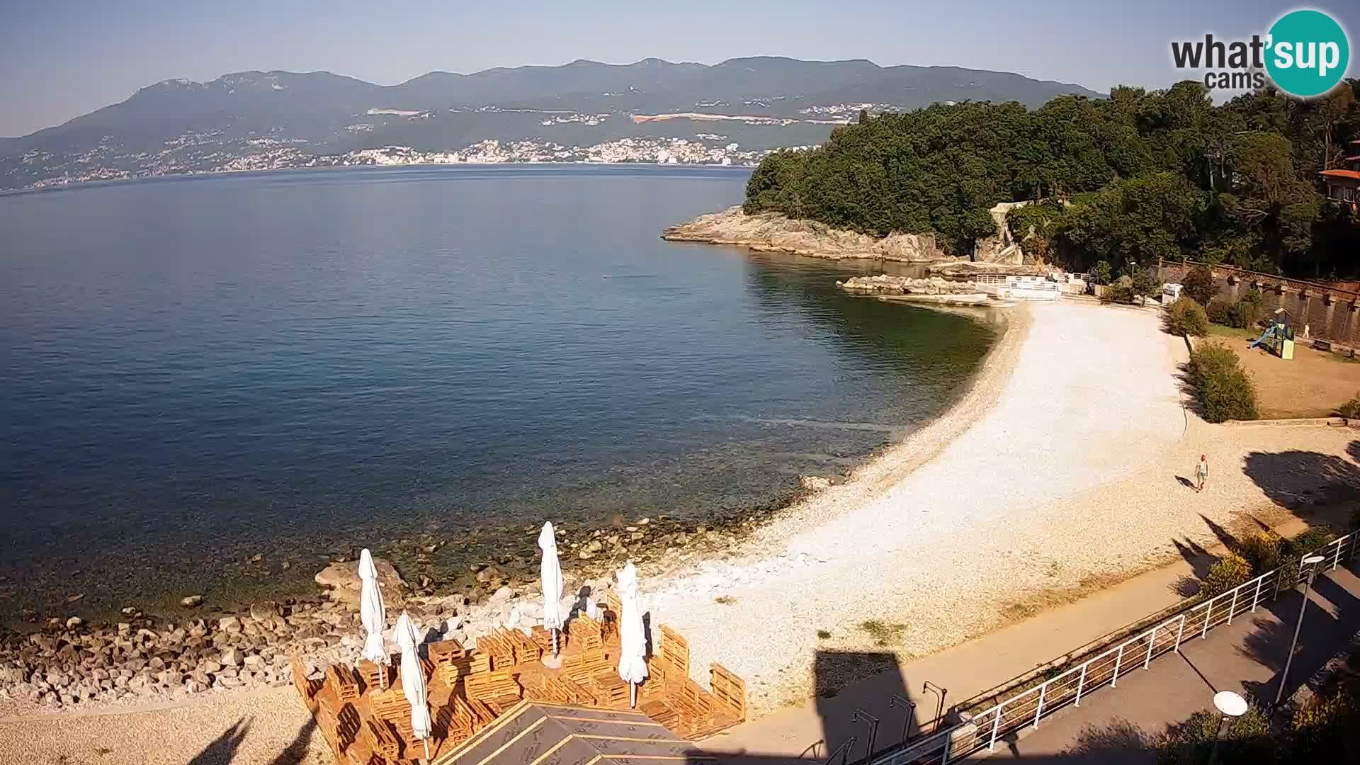 Reka Spletna kamera  plaža pri Bazenih Kantrida