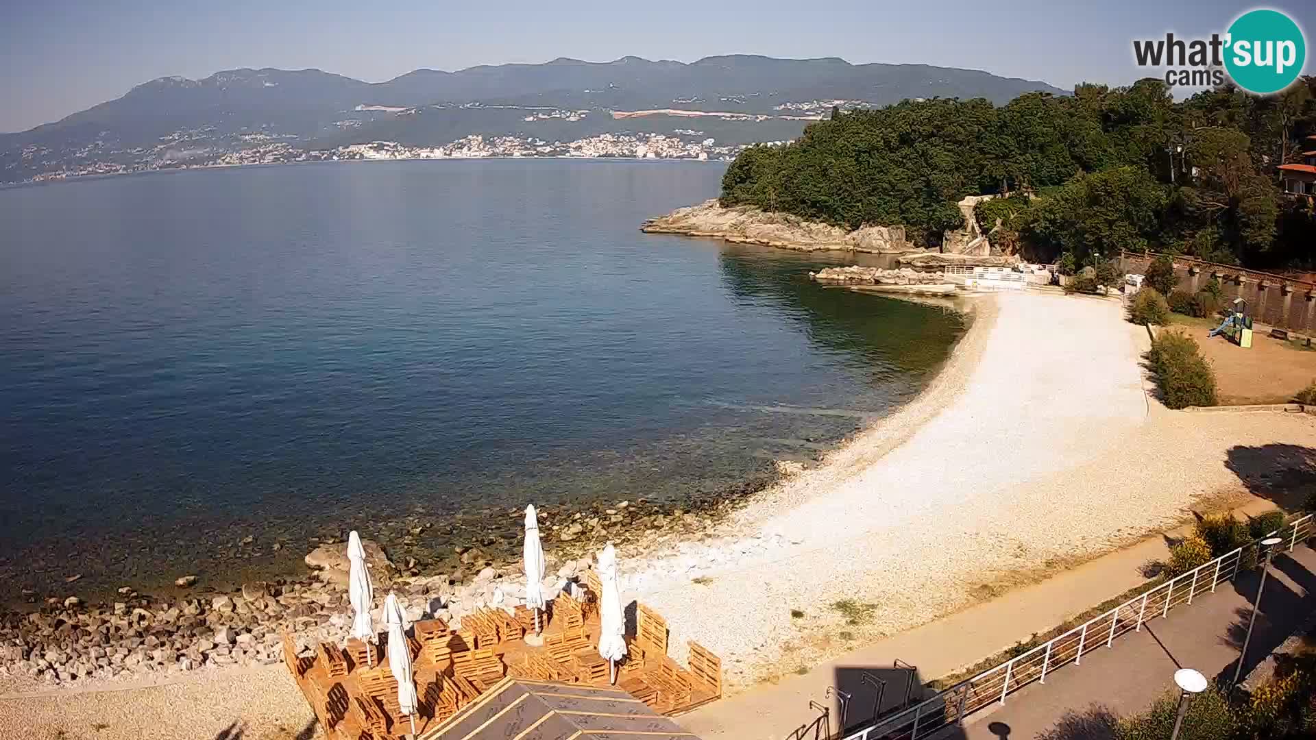 Reka Spletna kamera  plaža pri Bazenih Kantrida