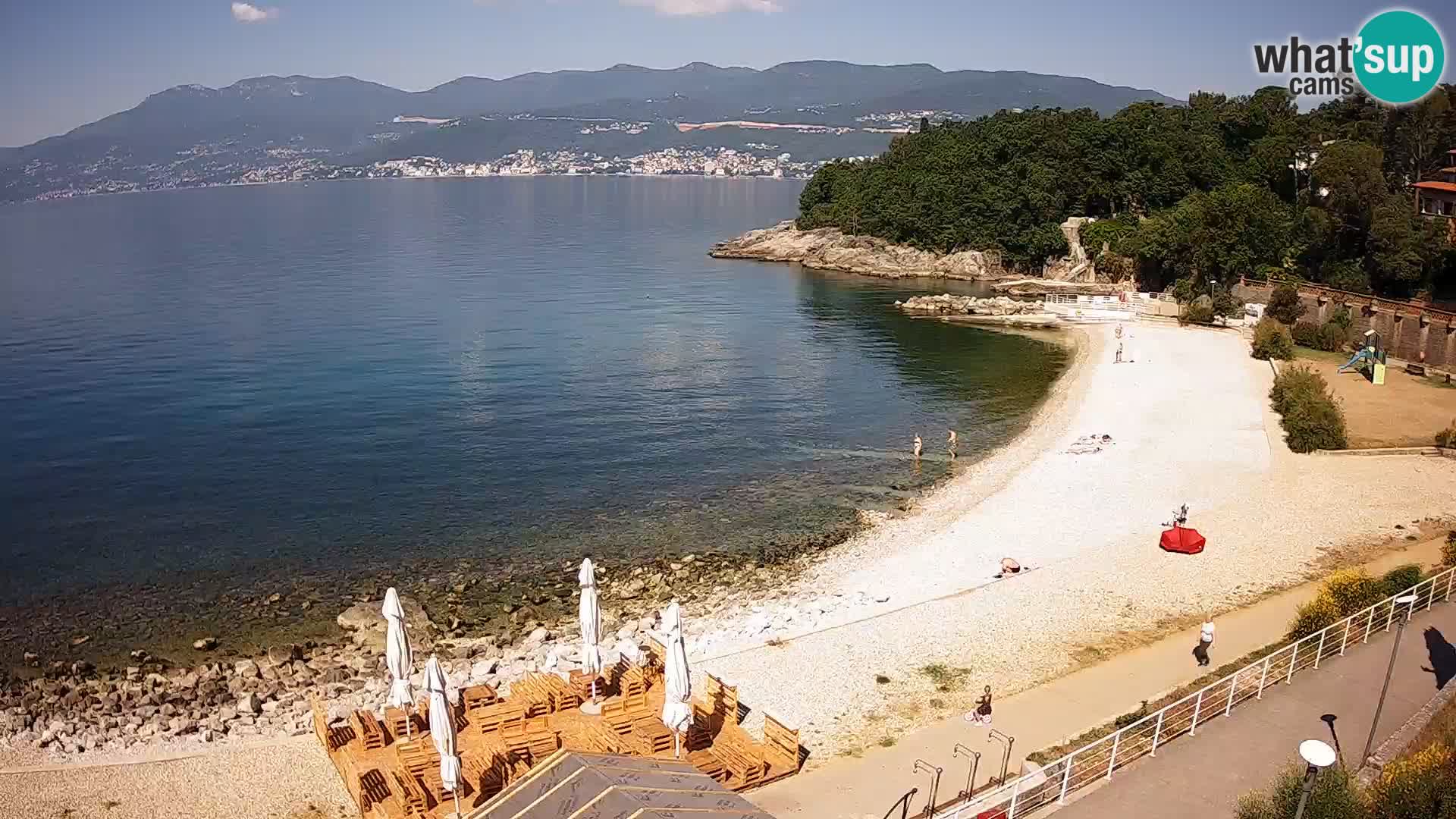 Reka Spletna kamera  plaža pri Bazenih Kantrida