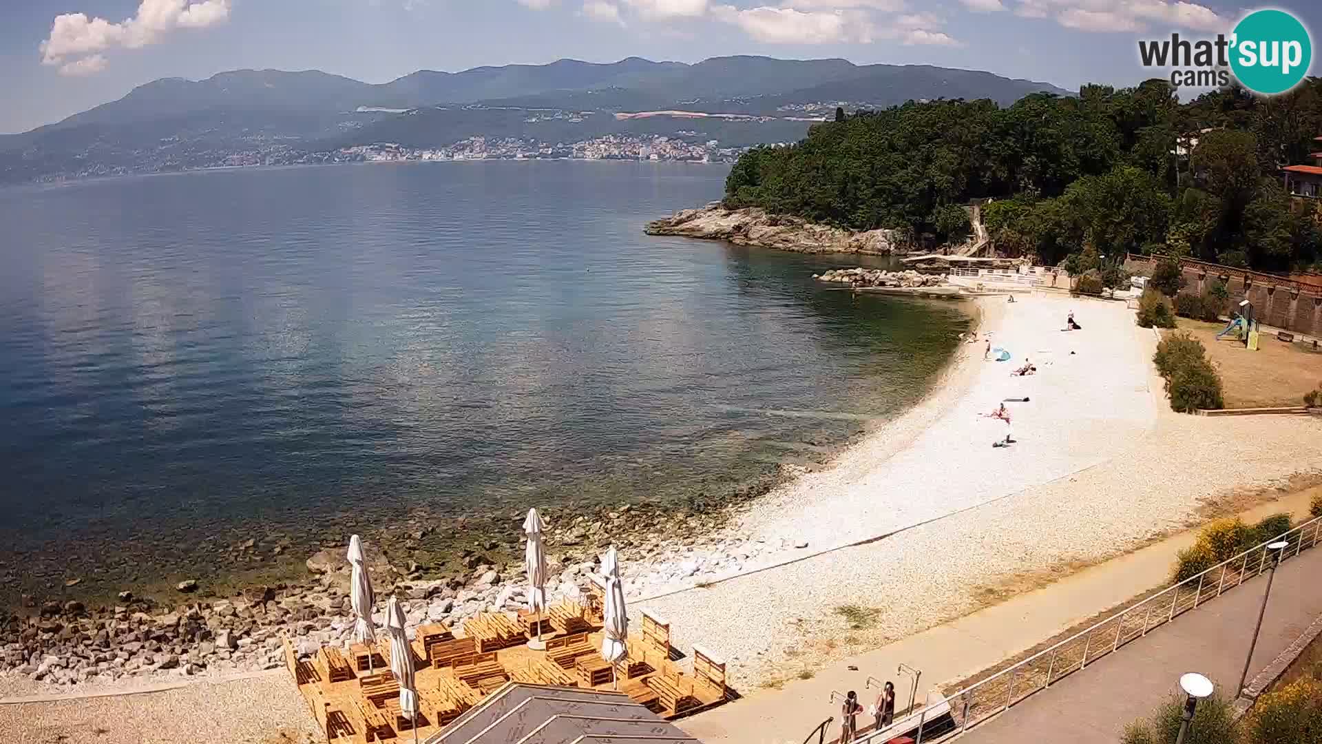 Rijeka web kamera plaža pri Bazenih Kantrida