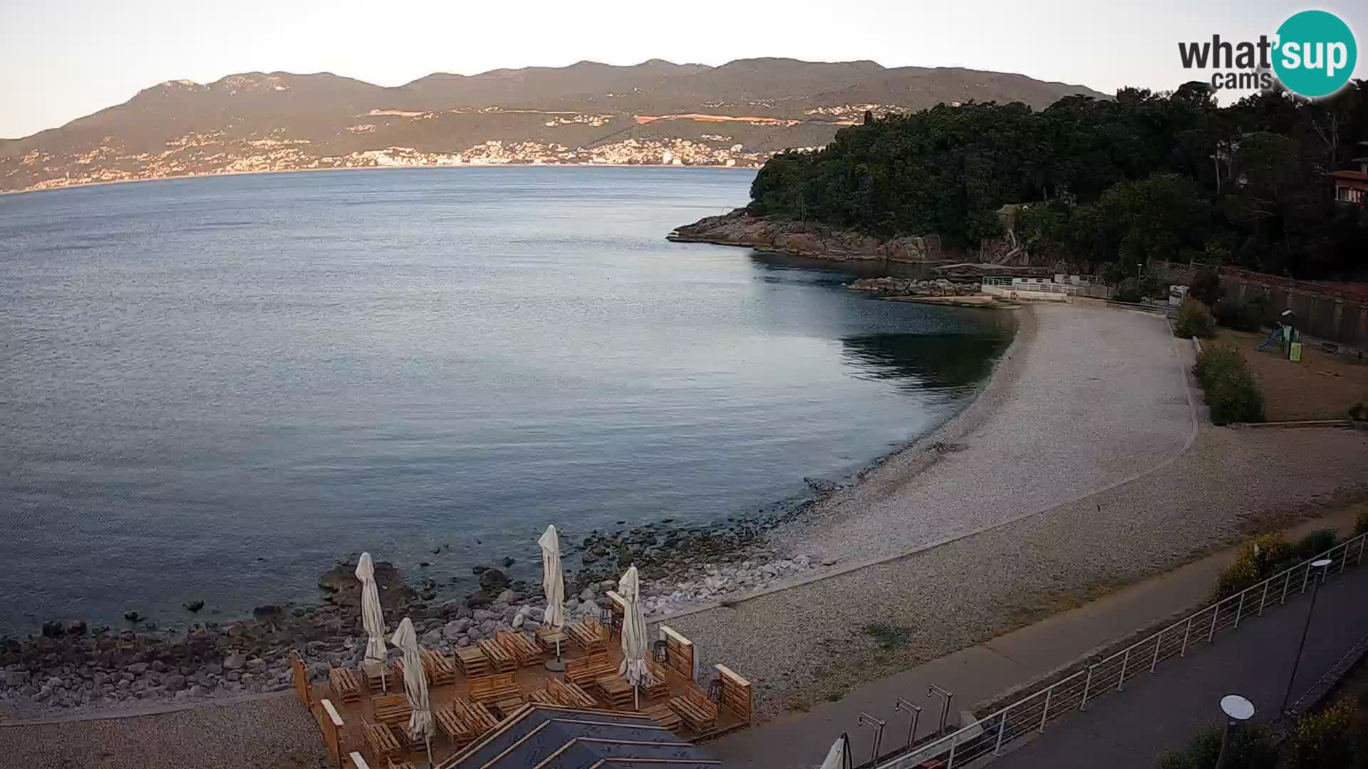 Rijeka web kamera plaža pri Bazenih Kantrida