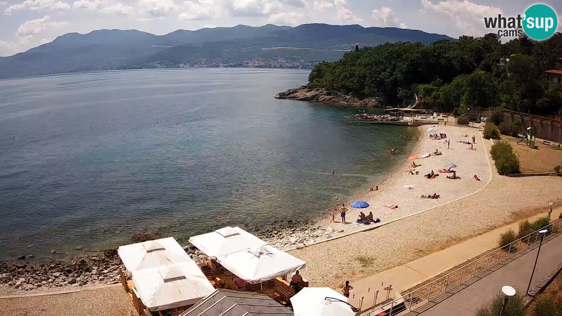 Rijeka web kamera plaža pri Bazenih Kantrida