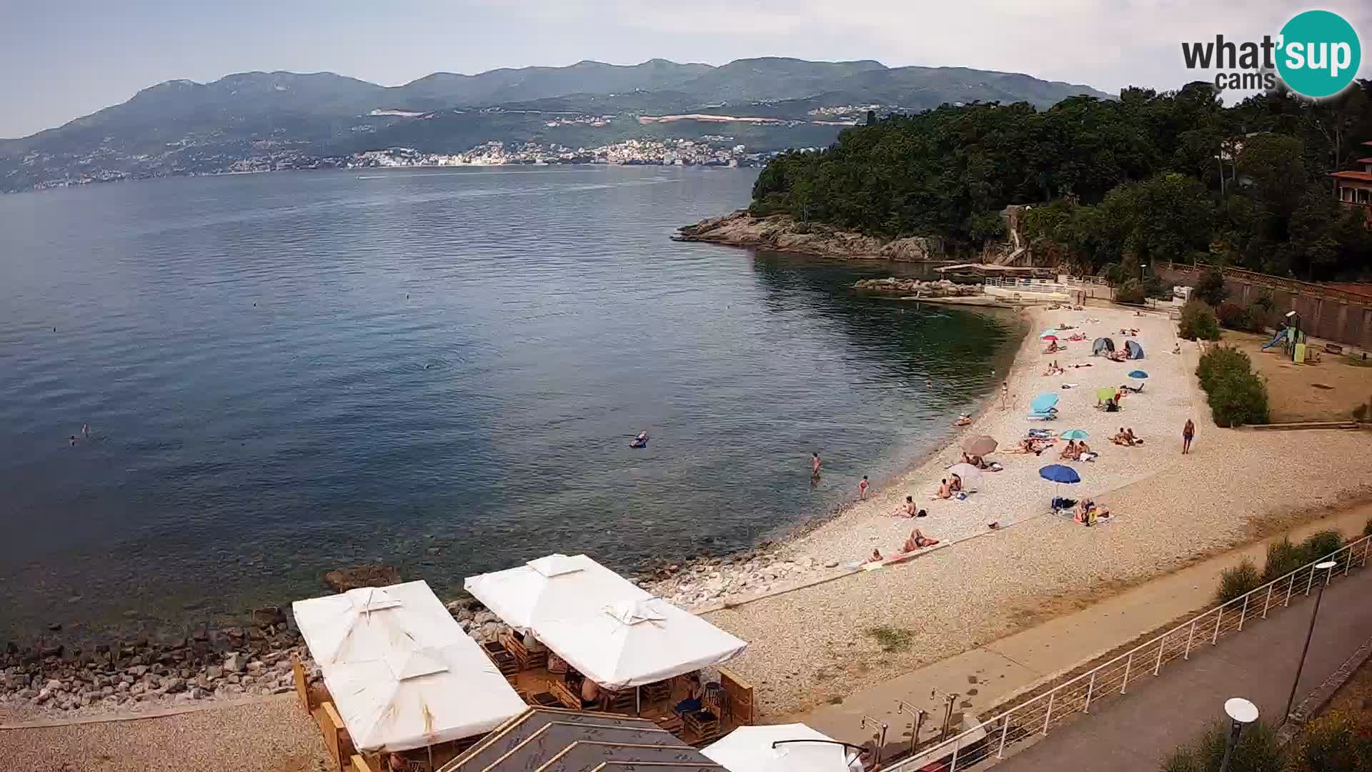 Rijeka web kamera plaža pri Bazenih Kantrida