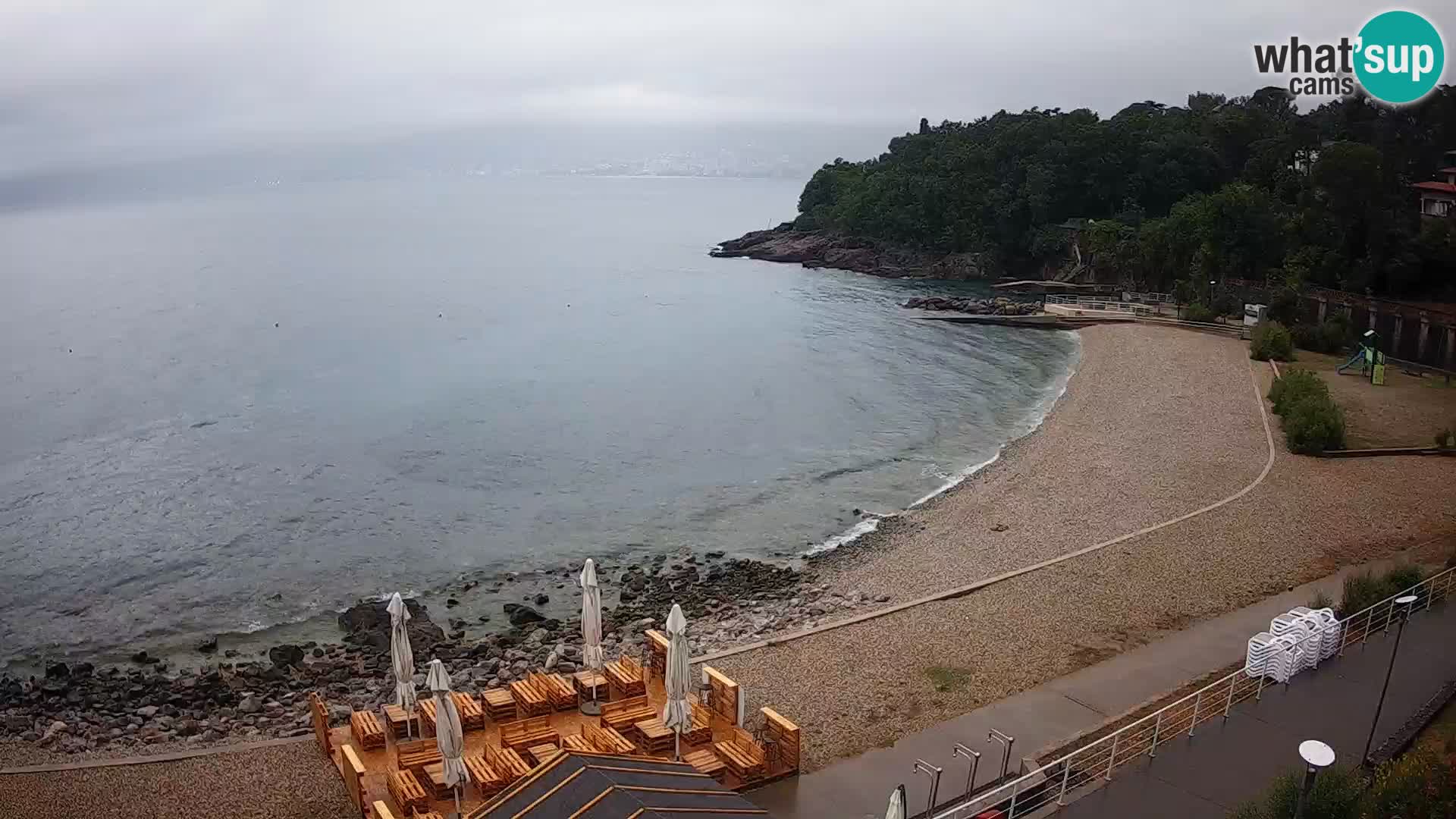 Rijeka web kamera plaža pri Bazenih Kantrida