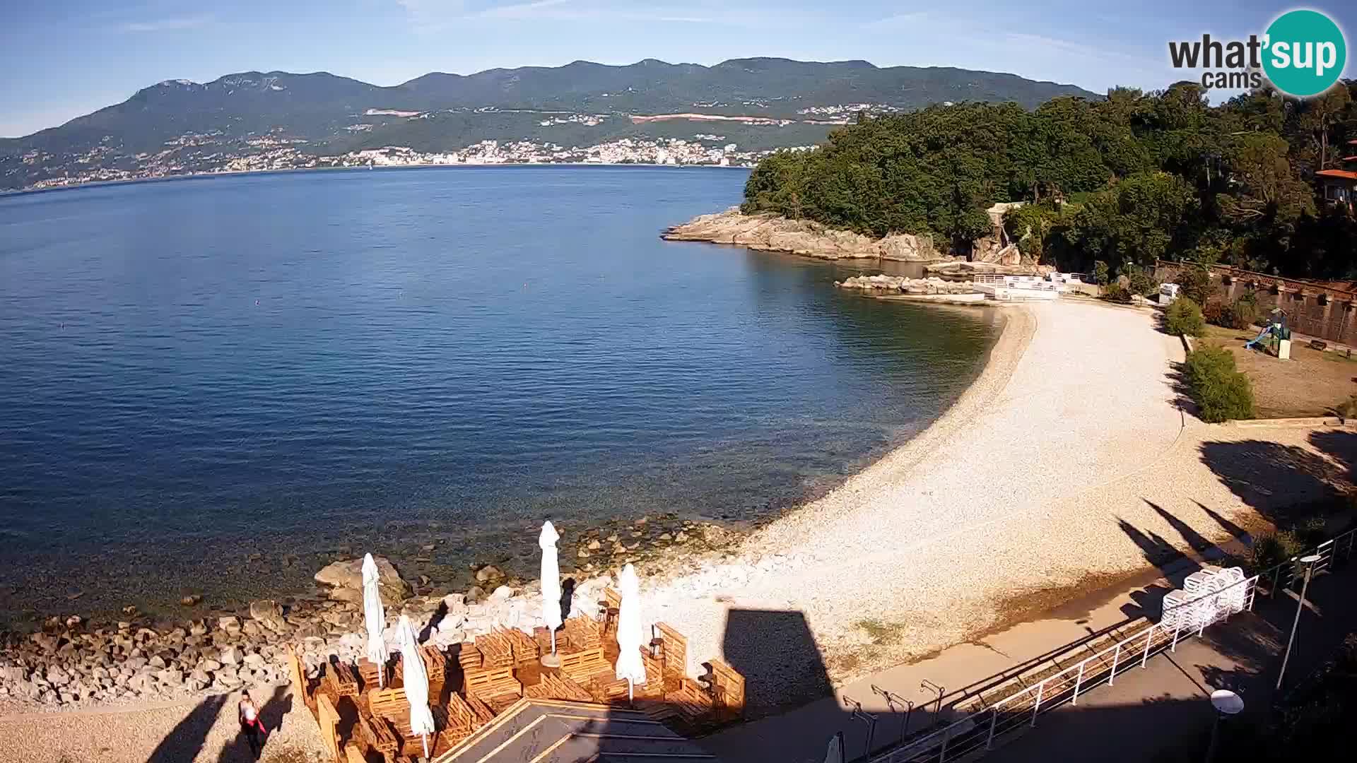 Rijeka web kamera plaža pri Bazenih Kantrida