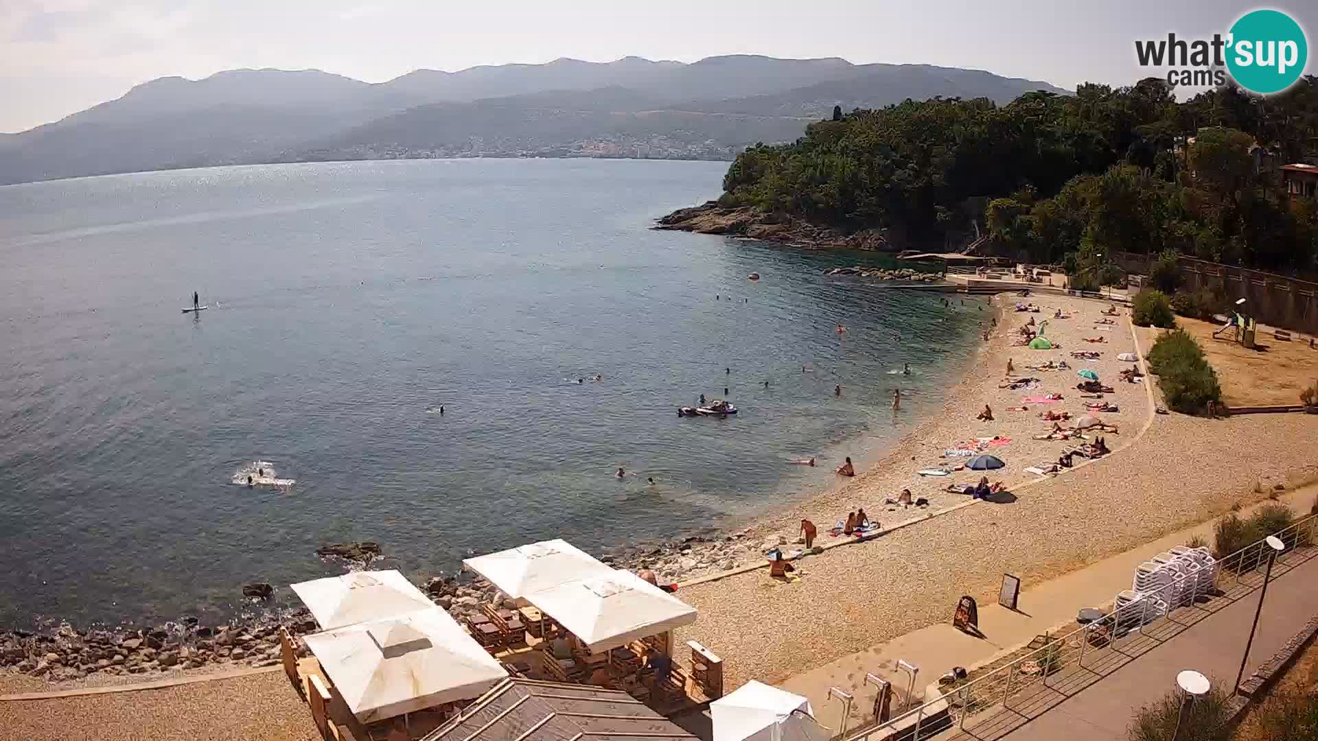 Rijeka web kamera plaža pri Bazenih Kantrida