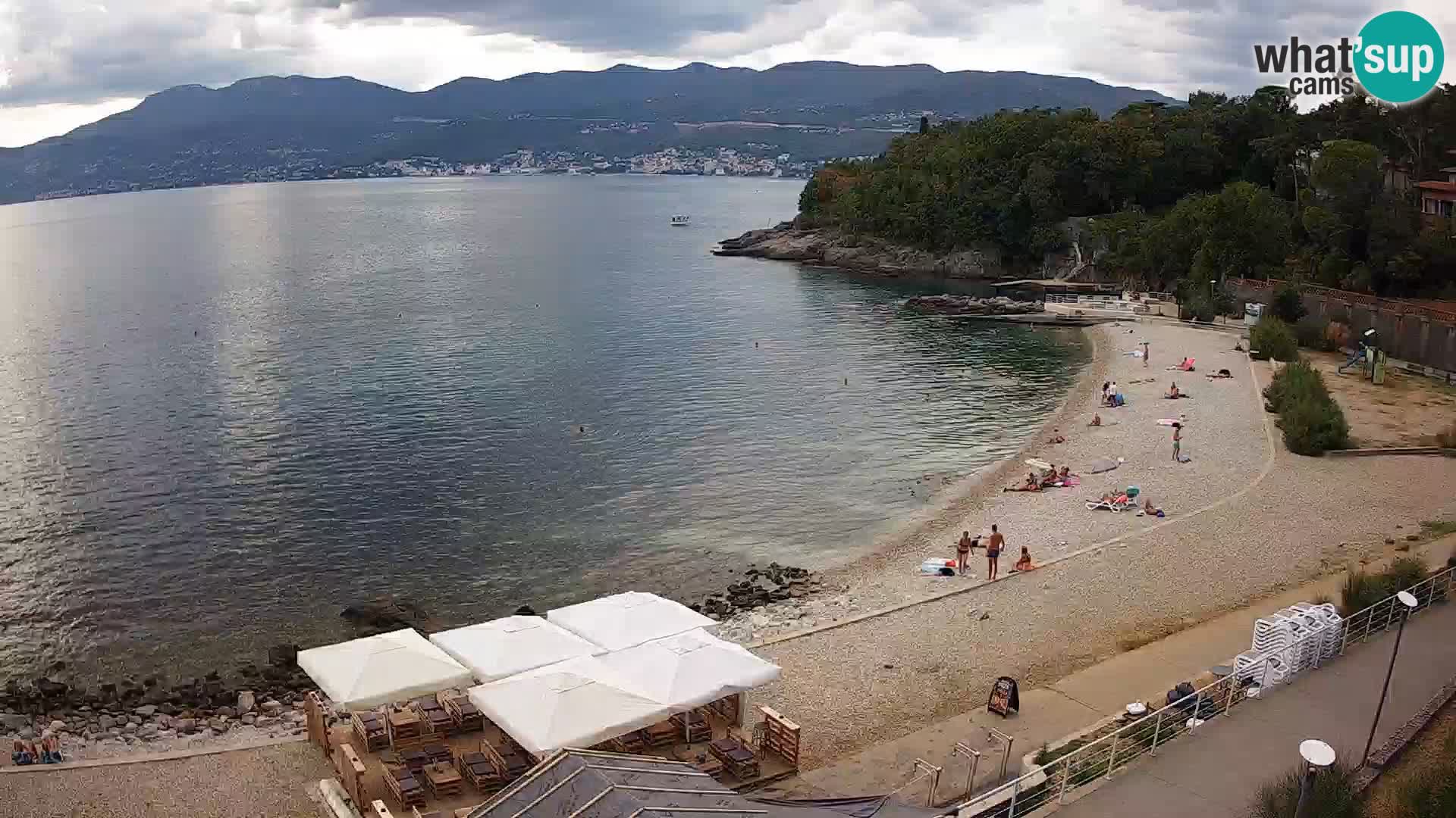 Rijeka web kamera plaža pri Bazenih Kantrida