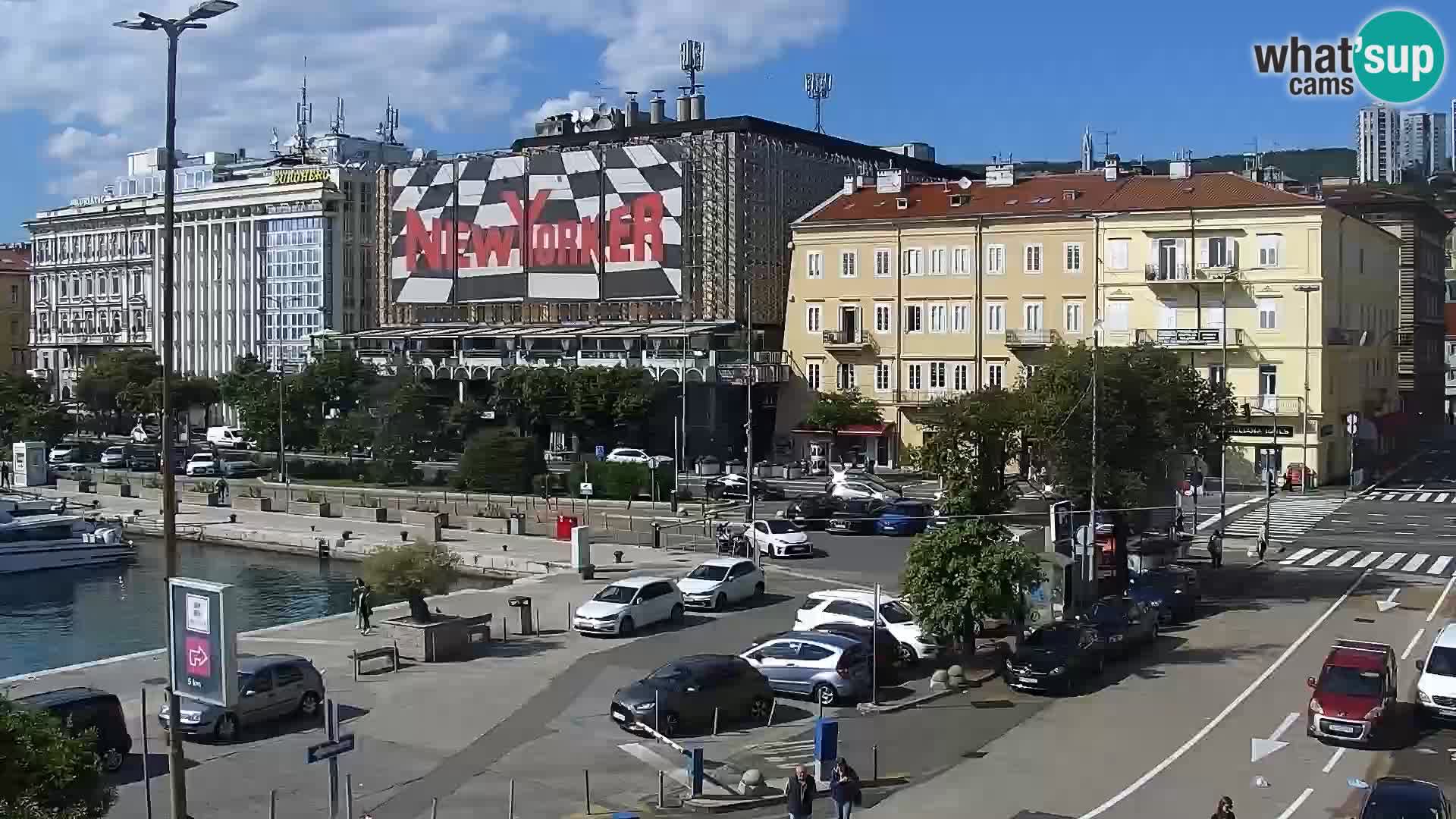 Riva in Marina v Reki – Spletna kamera v živo Hrvaška
