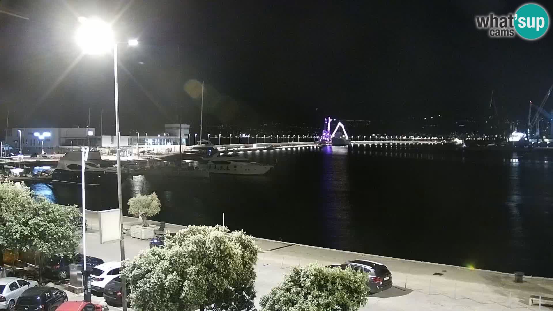 La Riva e la Marina a Rijeka (Fiume) – Live Webcam Croazia