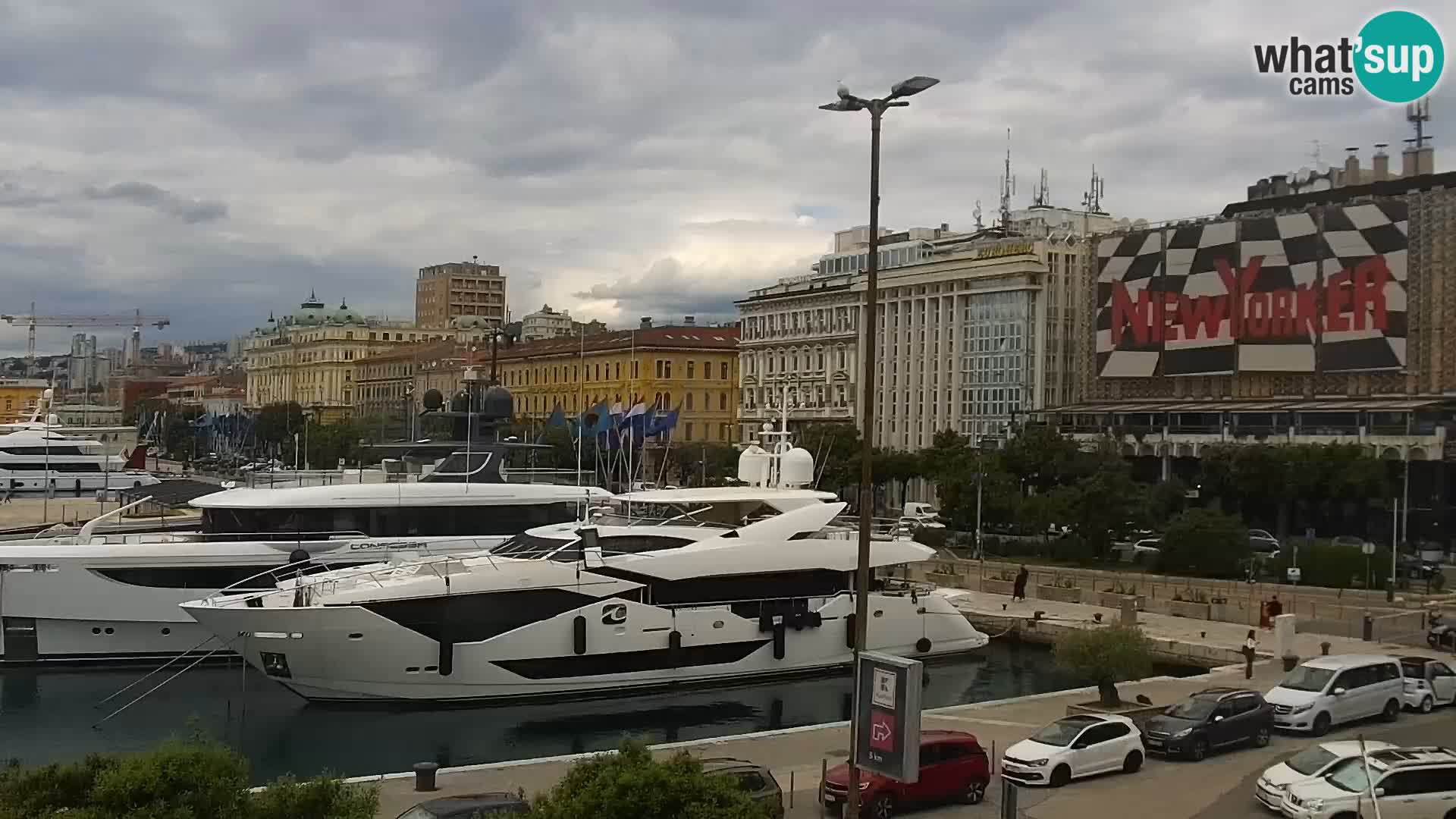La Riva e la Marina a Rijeka (Fiume) – Live Webcam Croazia