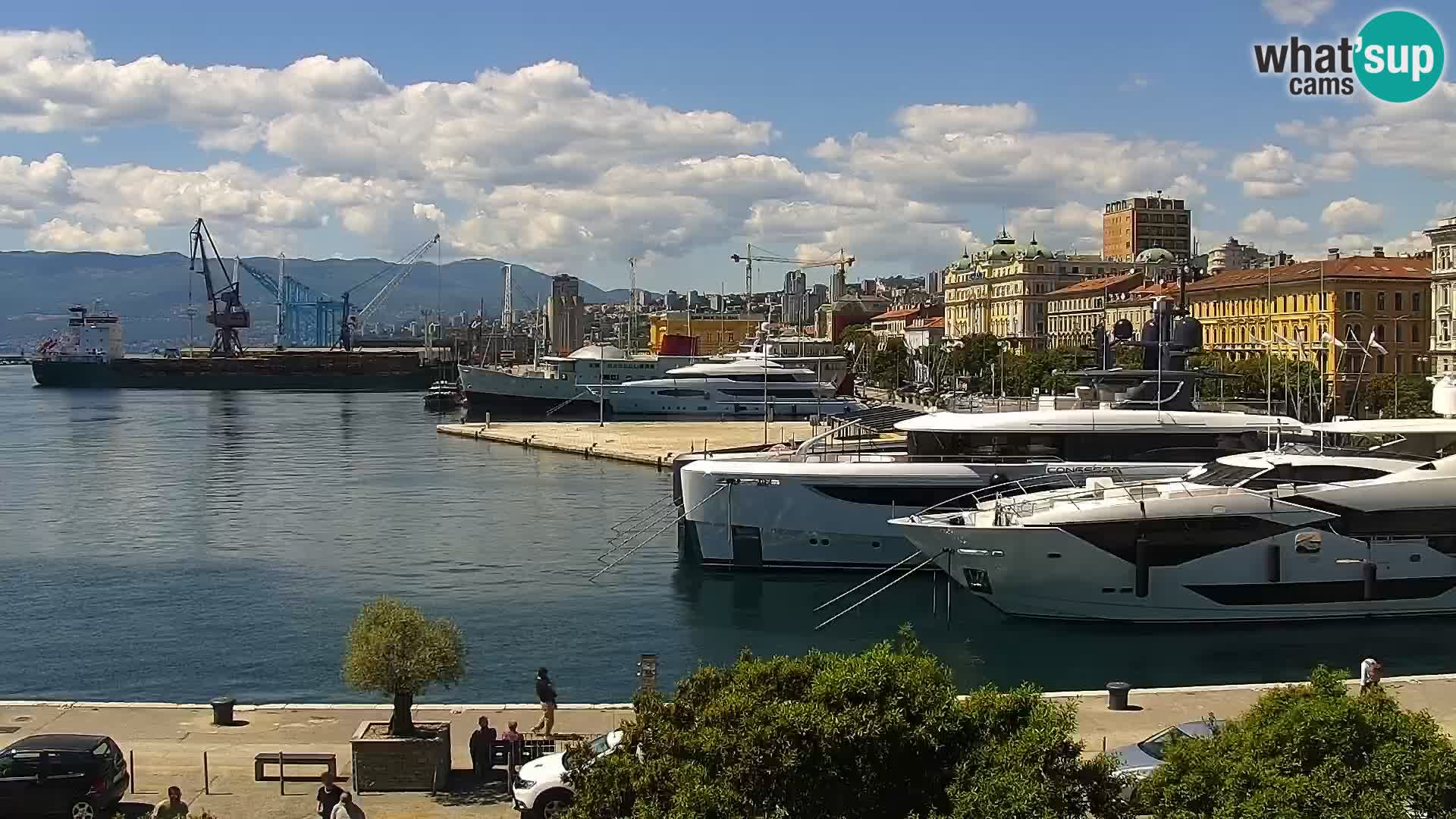 La Riva et Marina à Rijeka – Live Webcam Croatie