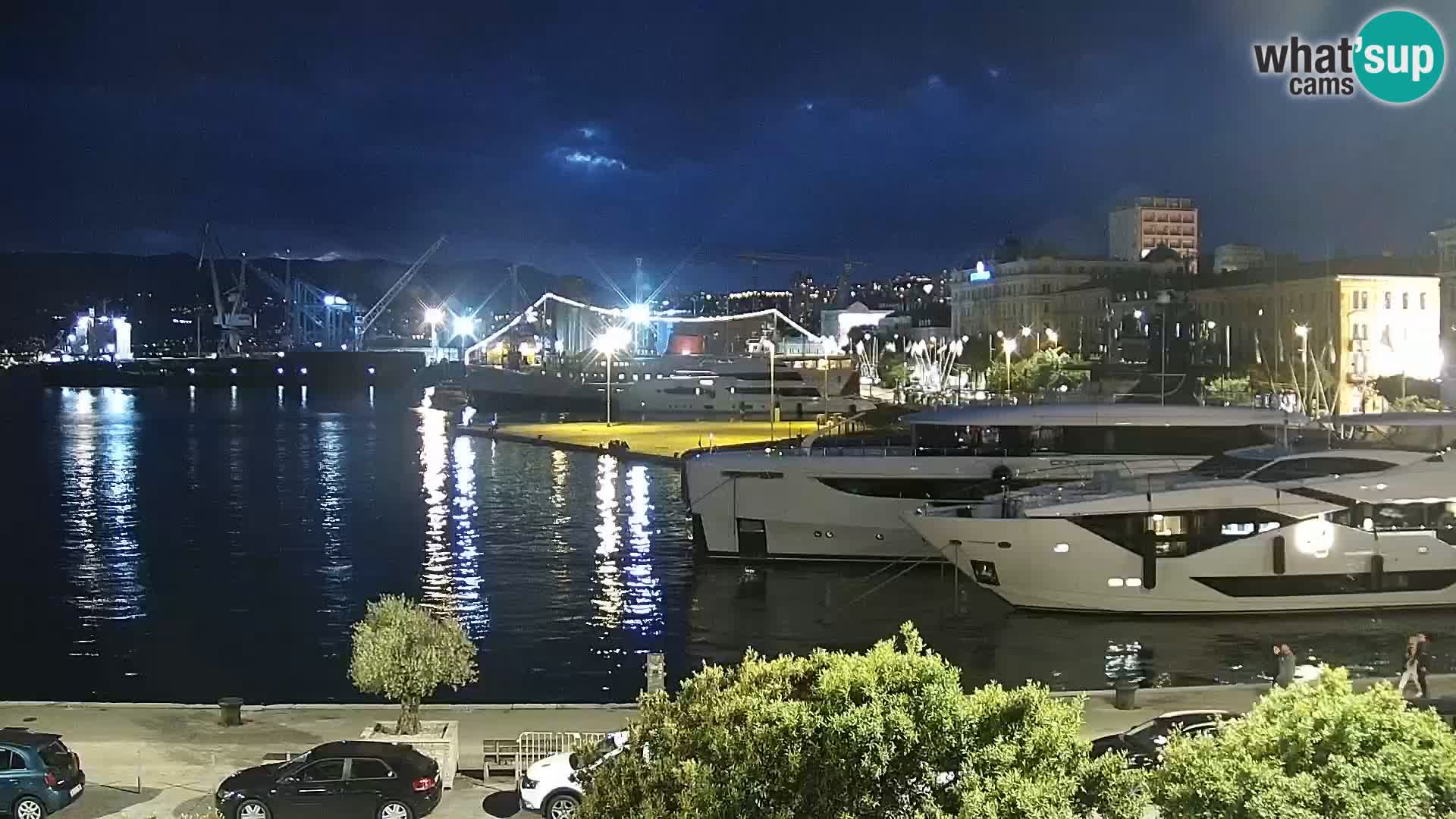 La Riva e la Marina a Rijeka (Fiume) – Live Webcam Croazia