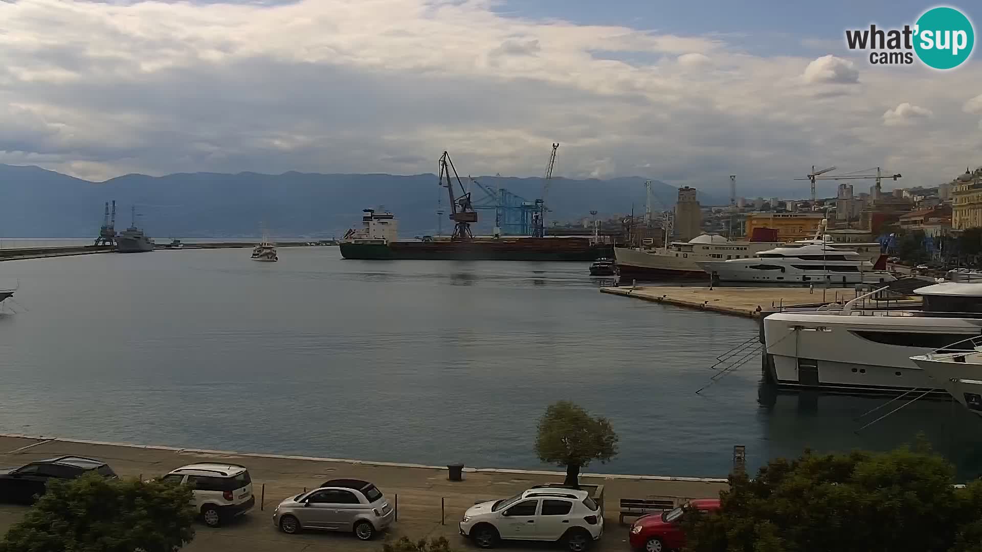 La Riva e la Marina a Rijeka (Fiume) – Live Webcam Croazia