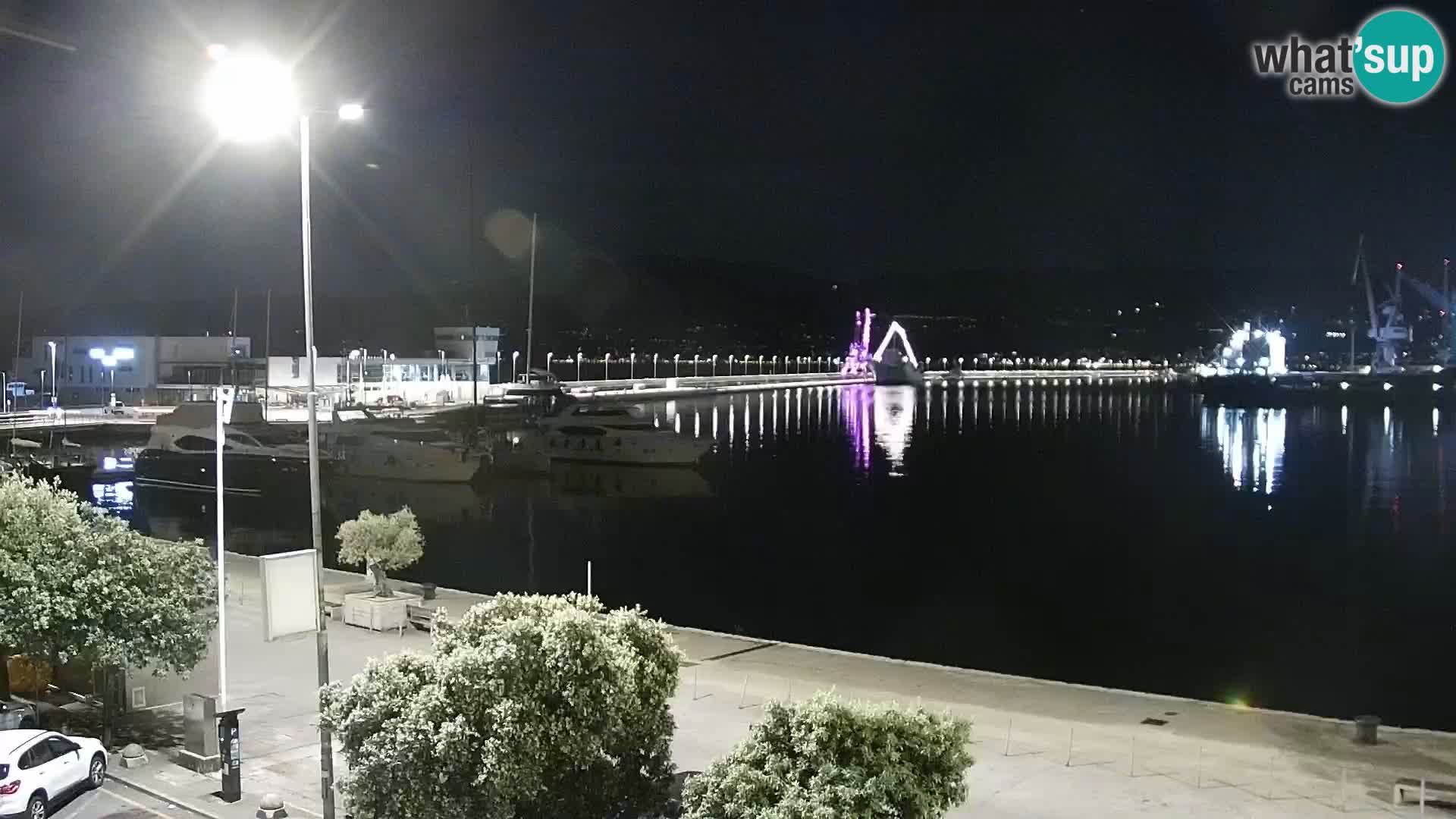 The Riva and Marina in Rijeka  – Live Webcam Croatia