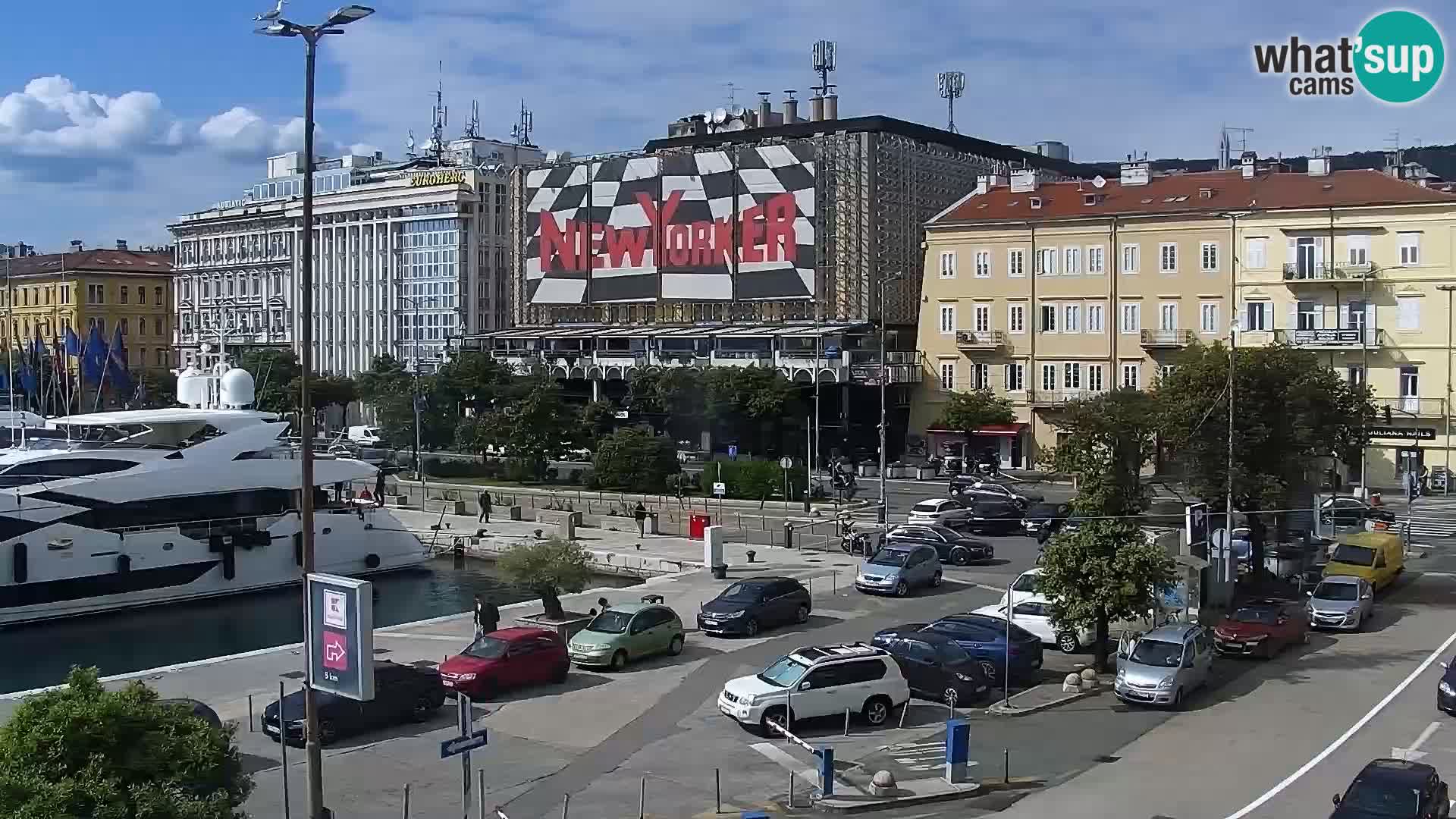 Riva i Marina u Rijeci – Web kamera uživo u Hrvatskoj