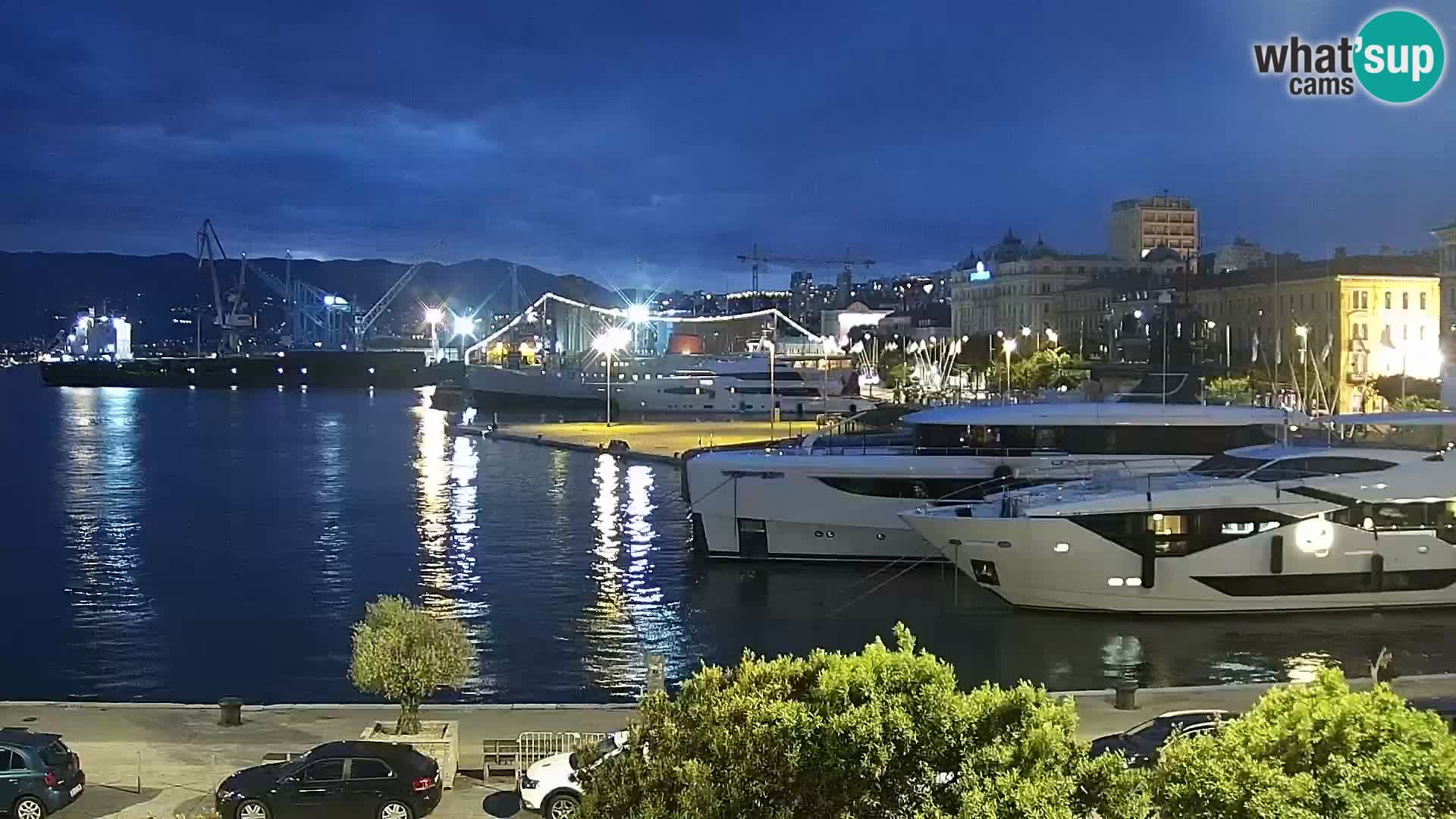 La Riva e la Marina a Rijeka (Fiume) – Live Webcam Croazia