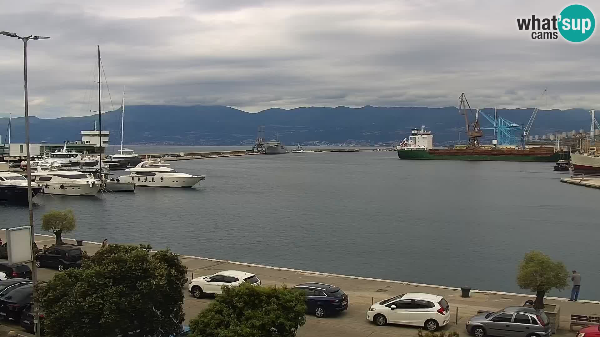 La Riva e la Marina a Rijeka (Fiume) – Live Webcam Croazia