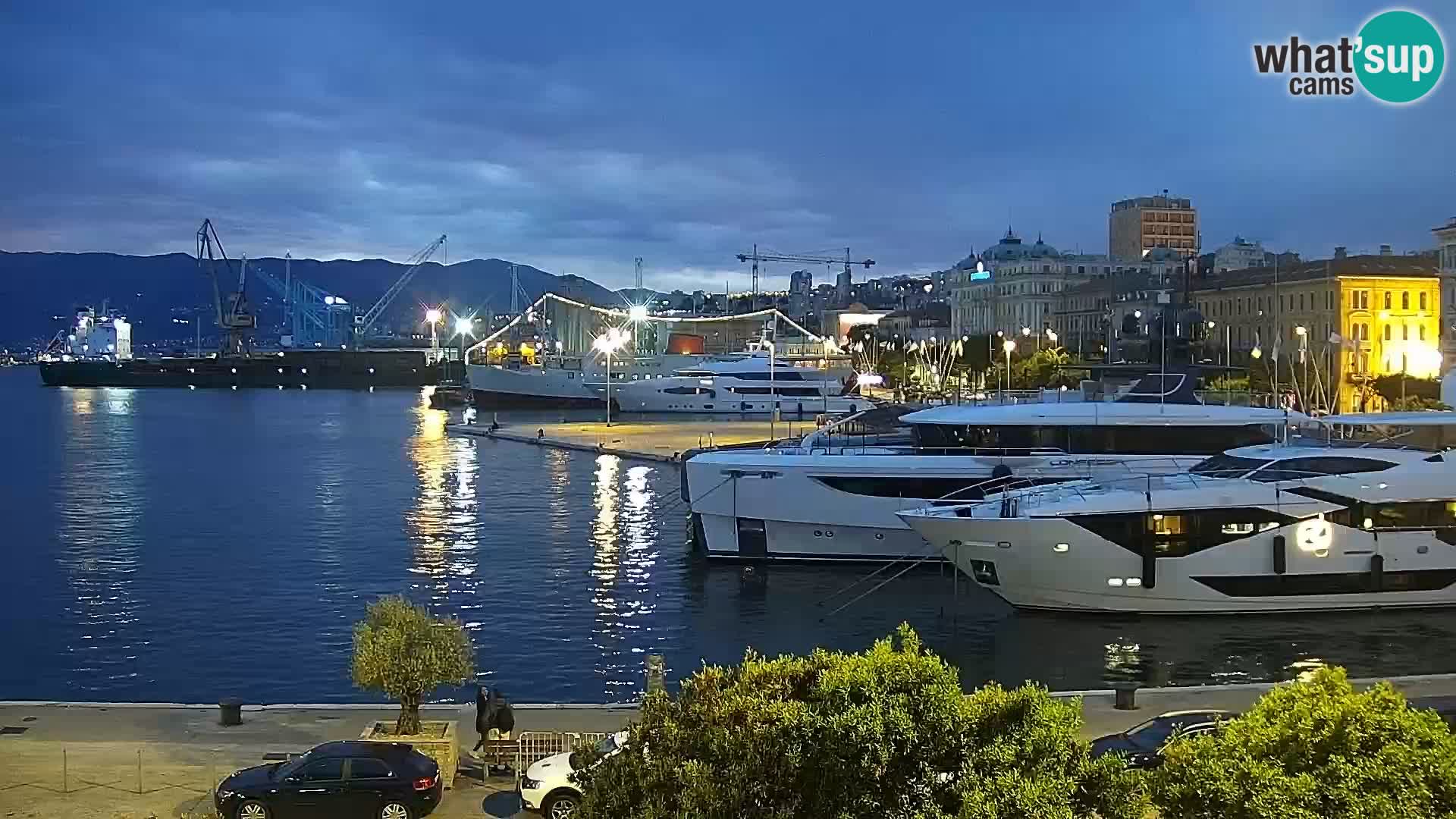 La Riva e la Marina a Rijeka (Fiume) – Live Webcam Croazia