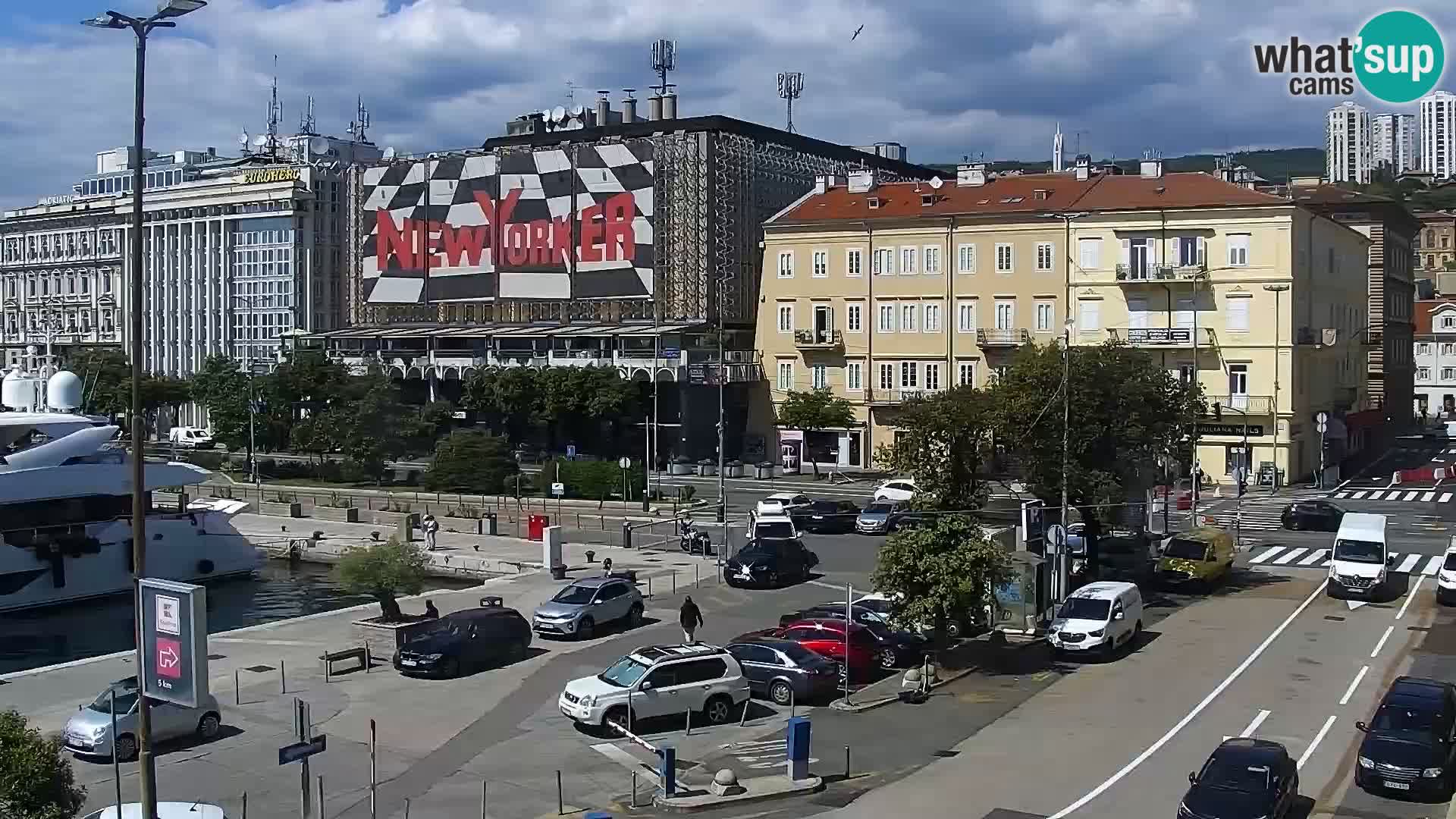 Riva i Marina u Rijeci – Web kamera uživo u Hrvatskoj