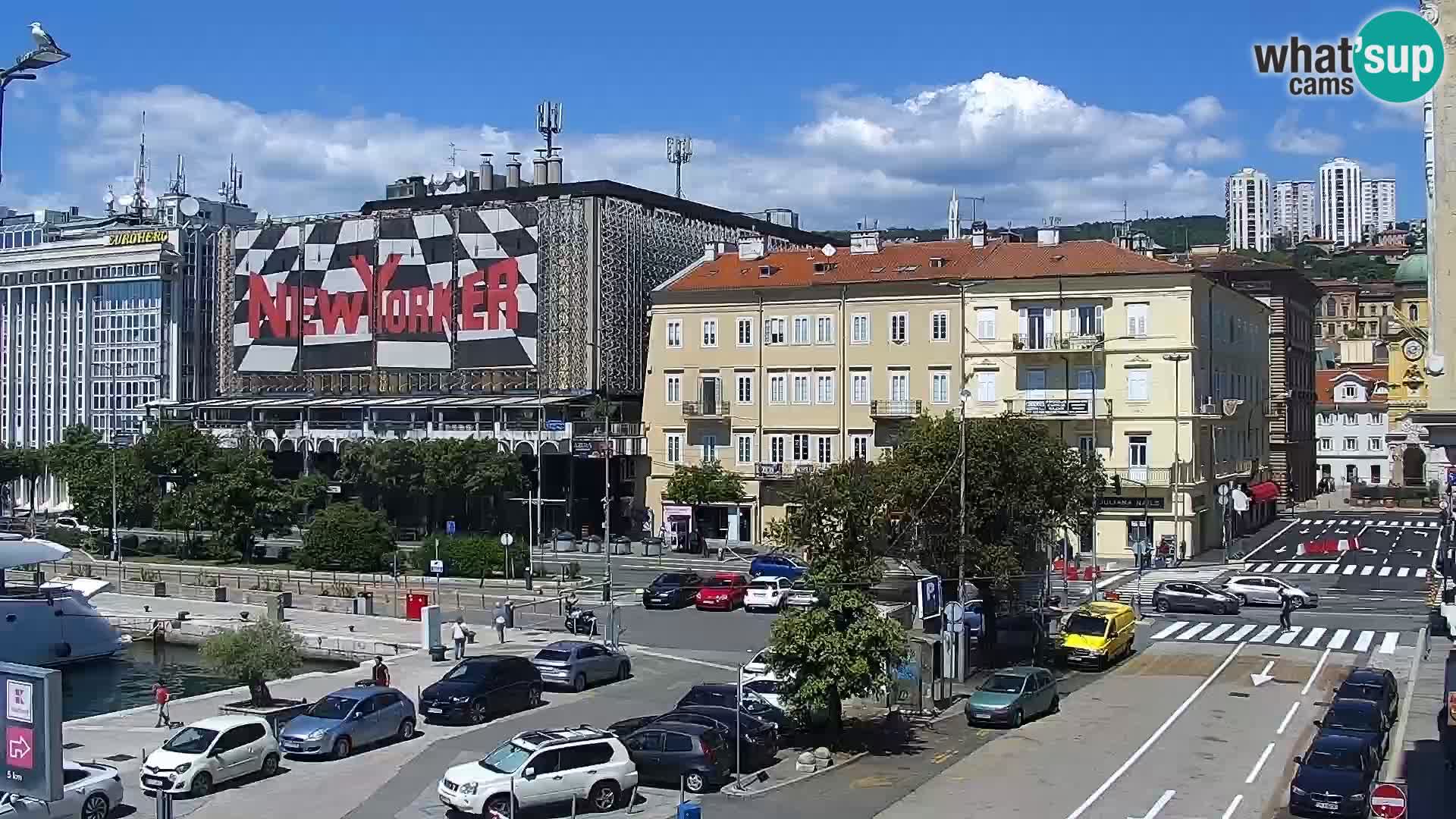 Die Riva und Marina in Rijeka – Live Webcam Kroatien