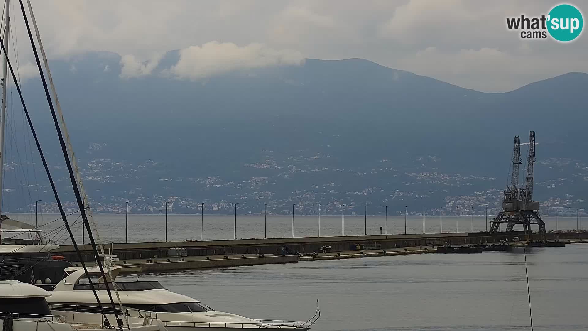 La Riva et Marina à Rijeka – Live Webcam Croatie