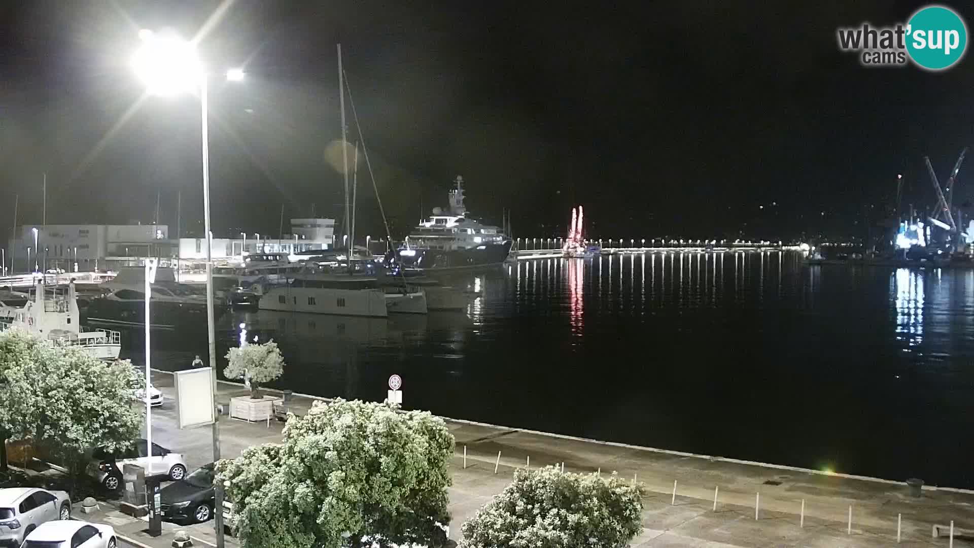 La Riva y Marina en Rijeka – Webcam en vivo Croacia