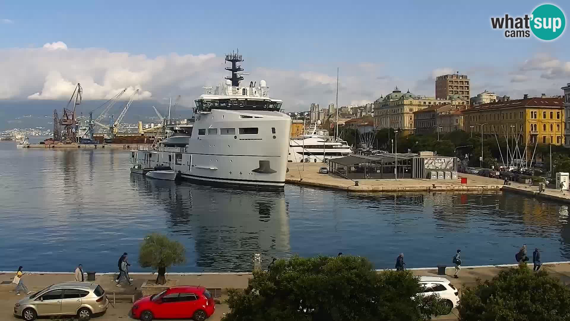 Die Riva und Marina in Rijeka – Live Webcam Kroatien