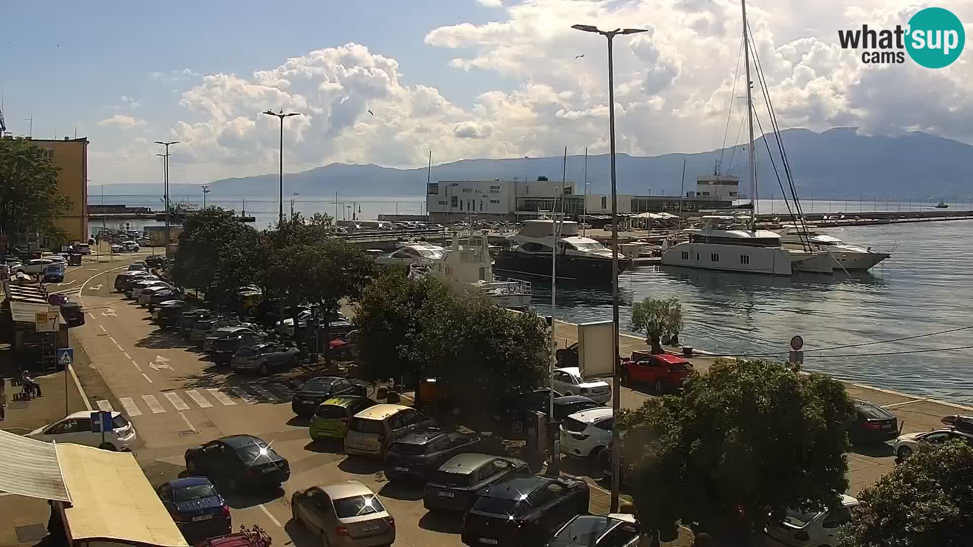 Die Riva und Marina in Rijeka – Live Webcam Kroatien
