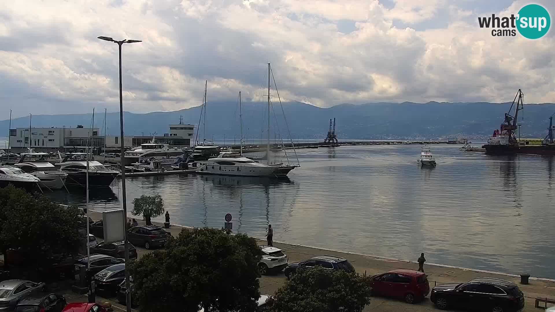 La Riva e la Marina a Rijeka (Fiume) – Live Webcam Croazia