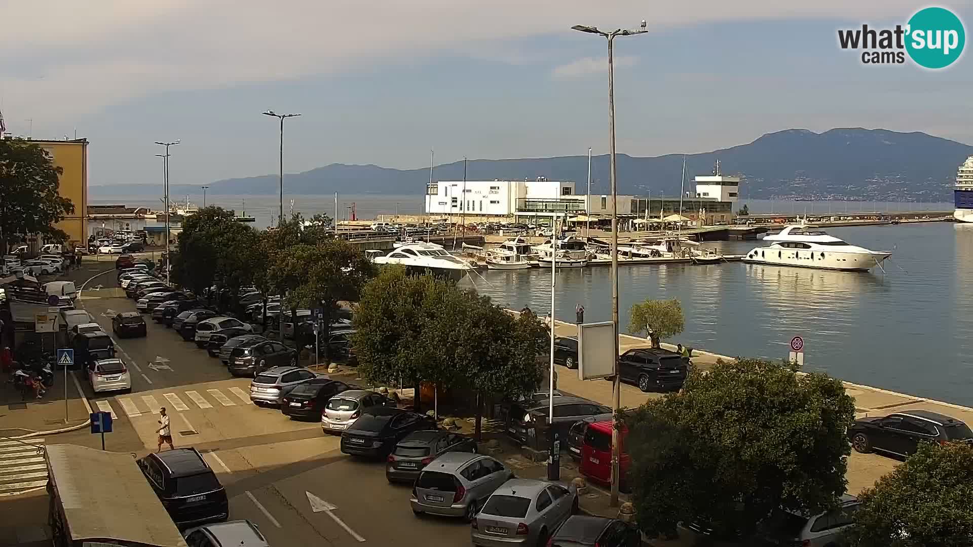 La Riva e la Marina a Rijeka (Fiume) – Live Webcam Croazia