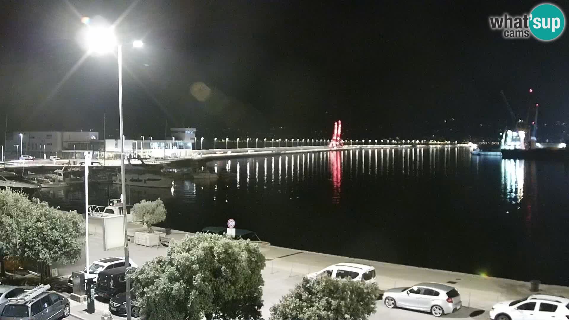 La Riva y Marina en Rijeka – Webcam en vivo Croacia