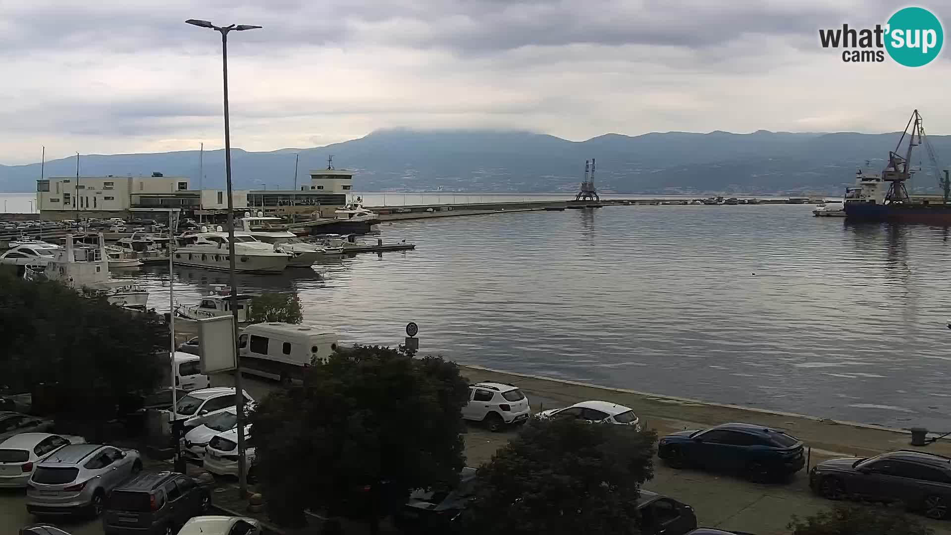 La Riva et Marina à Rijeka – Live Webcam Croatie