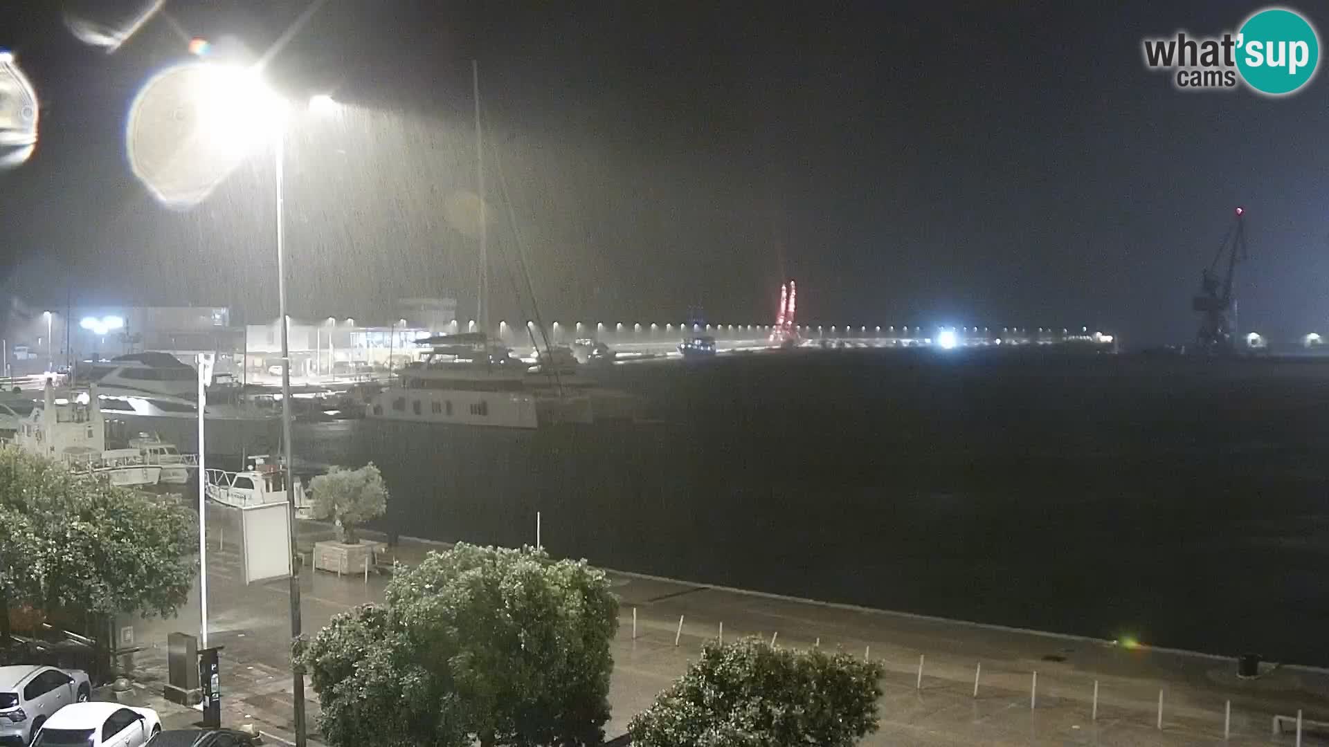 La Riva y Marina en Rijeka – Webcam en vivo Croacia