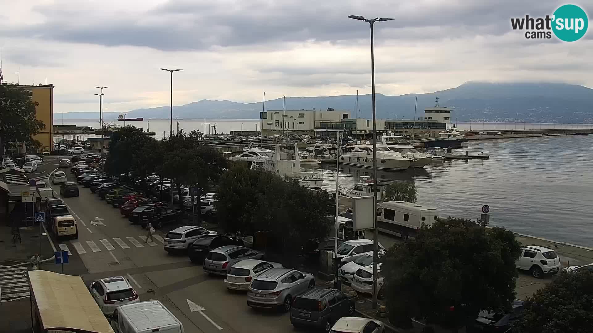 The Riva and Marina in Rijeka  – Live Webcam Croatia