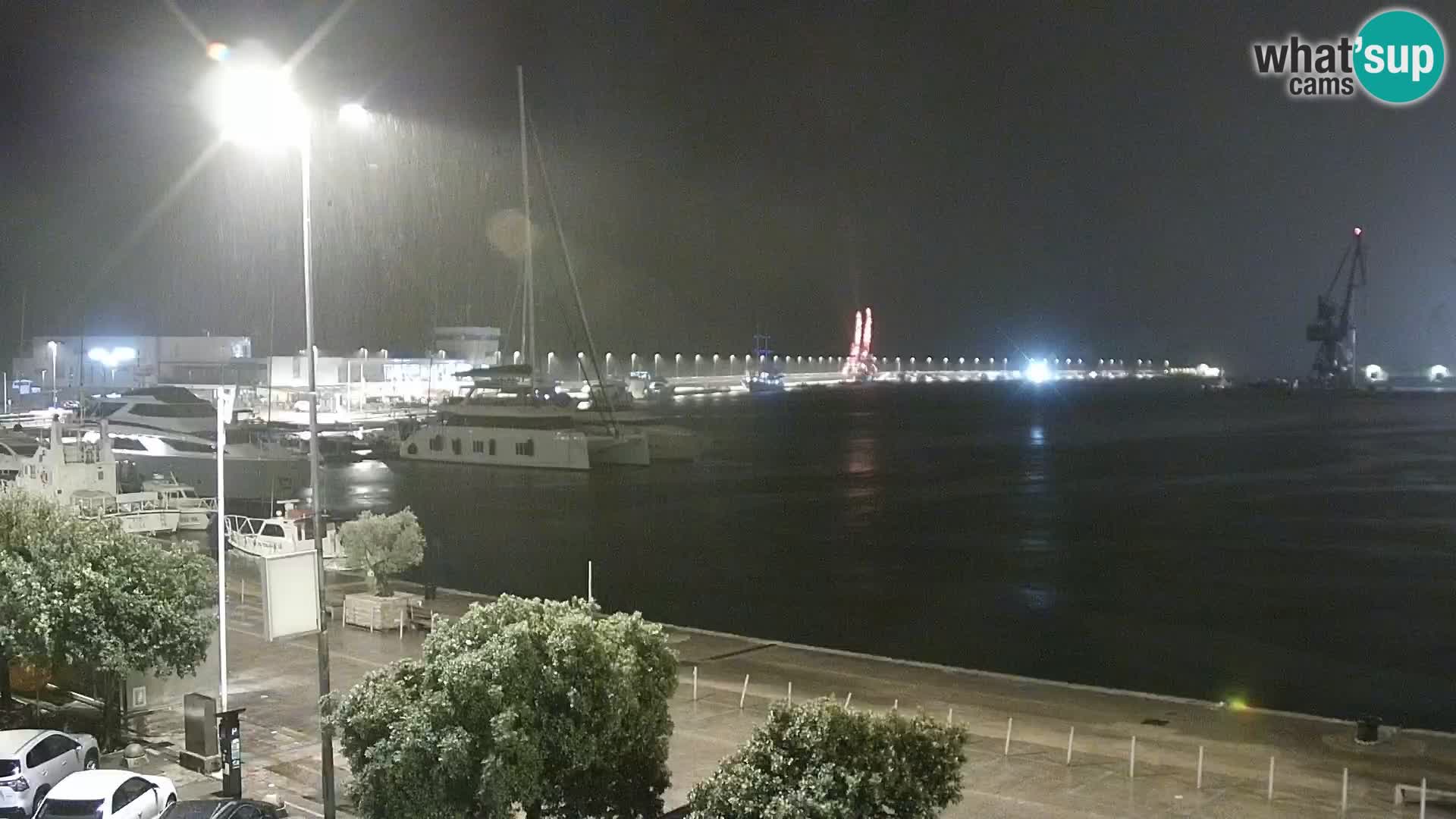 The Riva and Marina in Rijeka  – Live Webcam Croatia