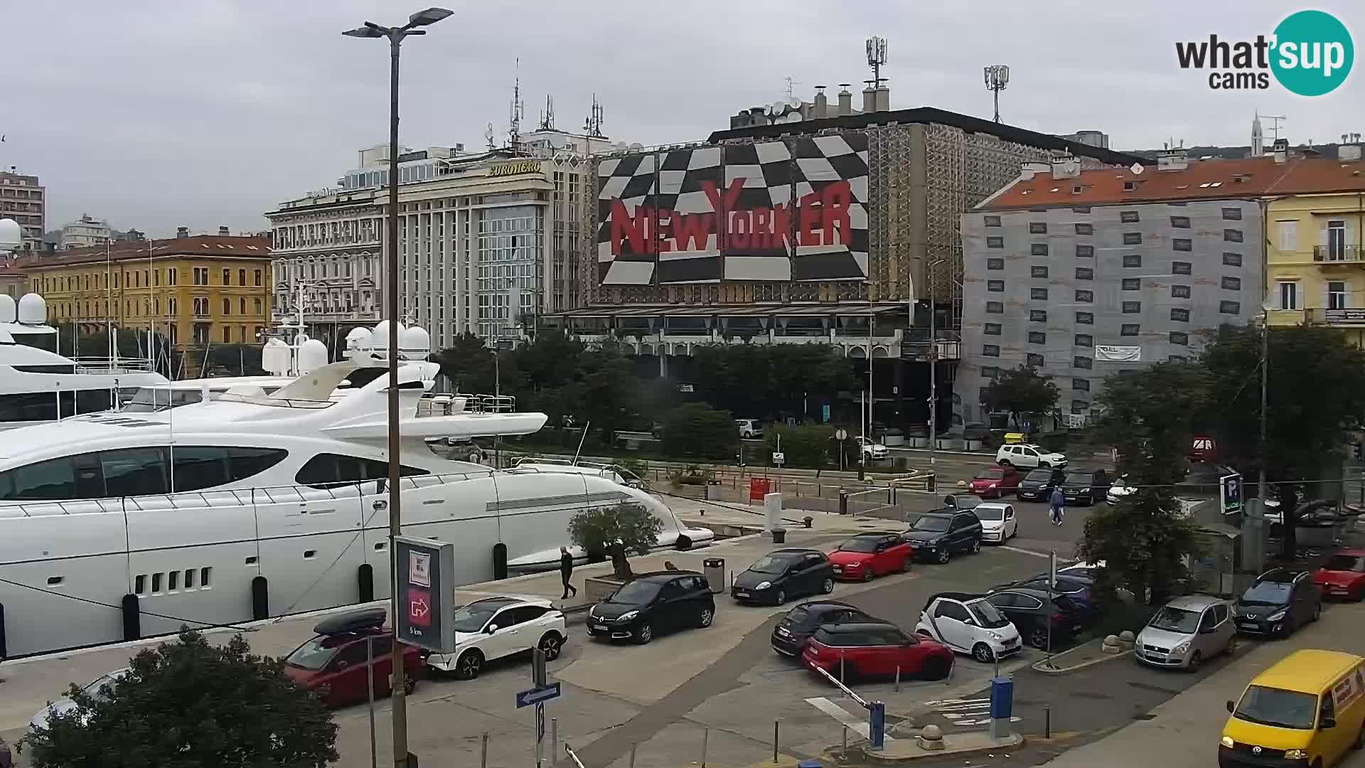 La Riva e la Marina a Rijeka (Fiume) – Live Webcam Croazia