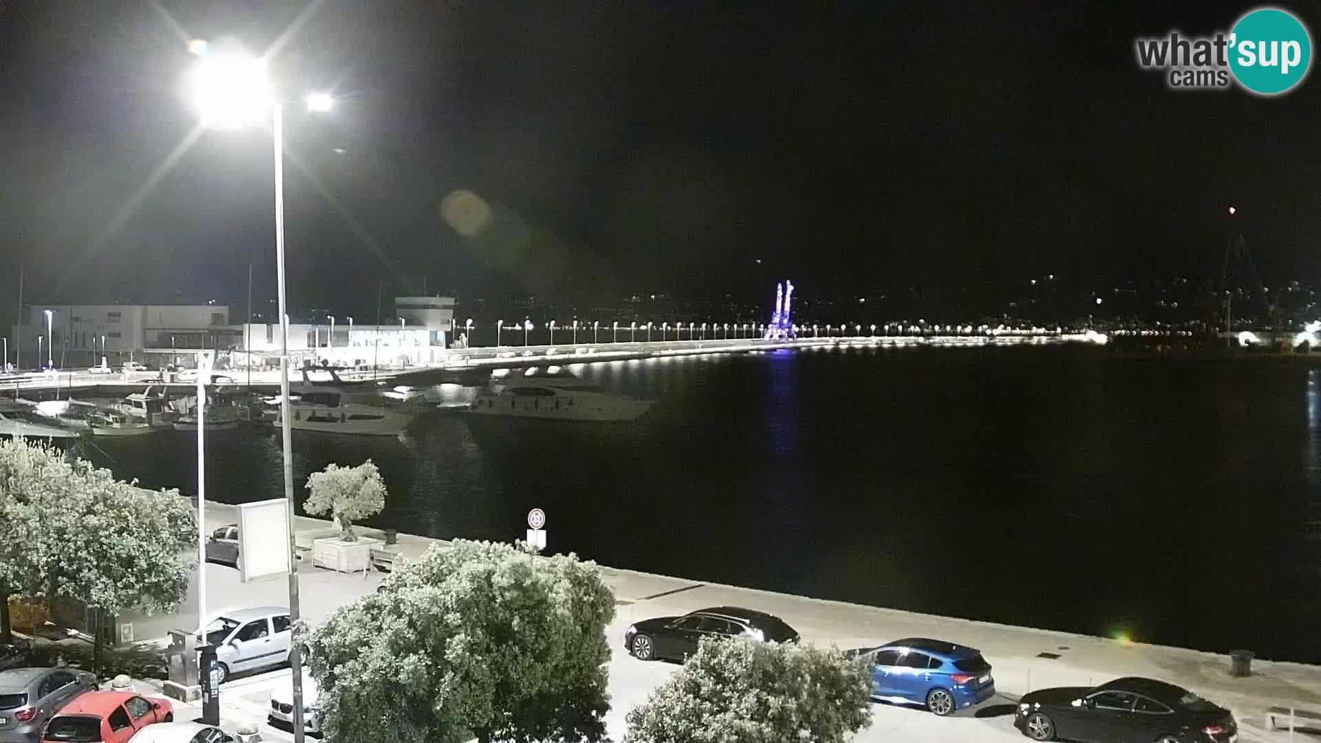 The Riva and Marina in Rijeka  – Live Webcam Croatia