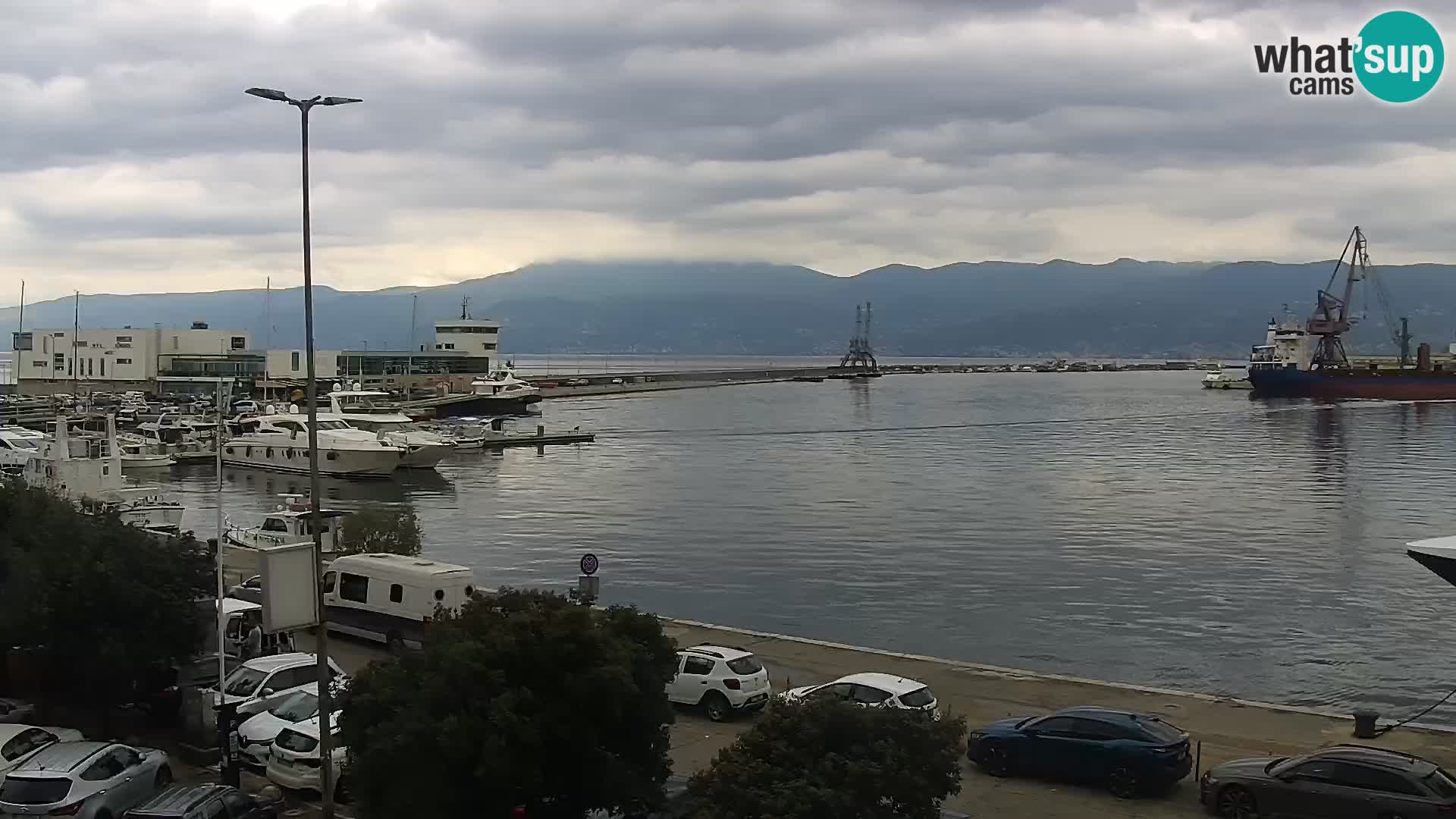 The Riva and Marina in Rijeka  – Live Webcam Croatia