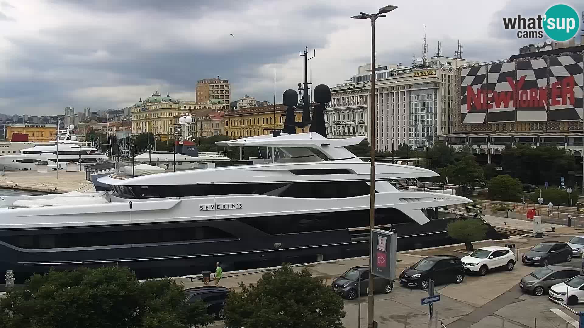 La Riva et Marina à Rijeka – Live Webcam Croatie