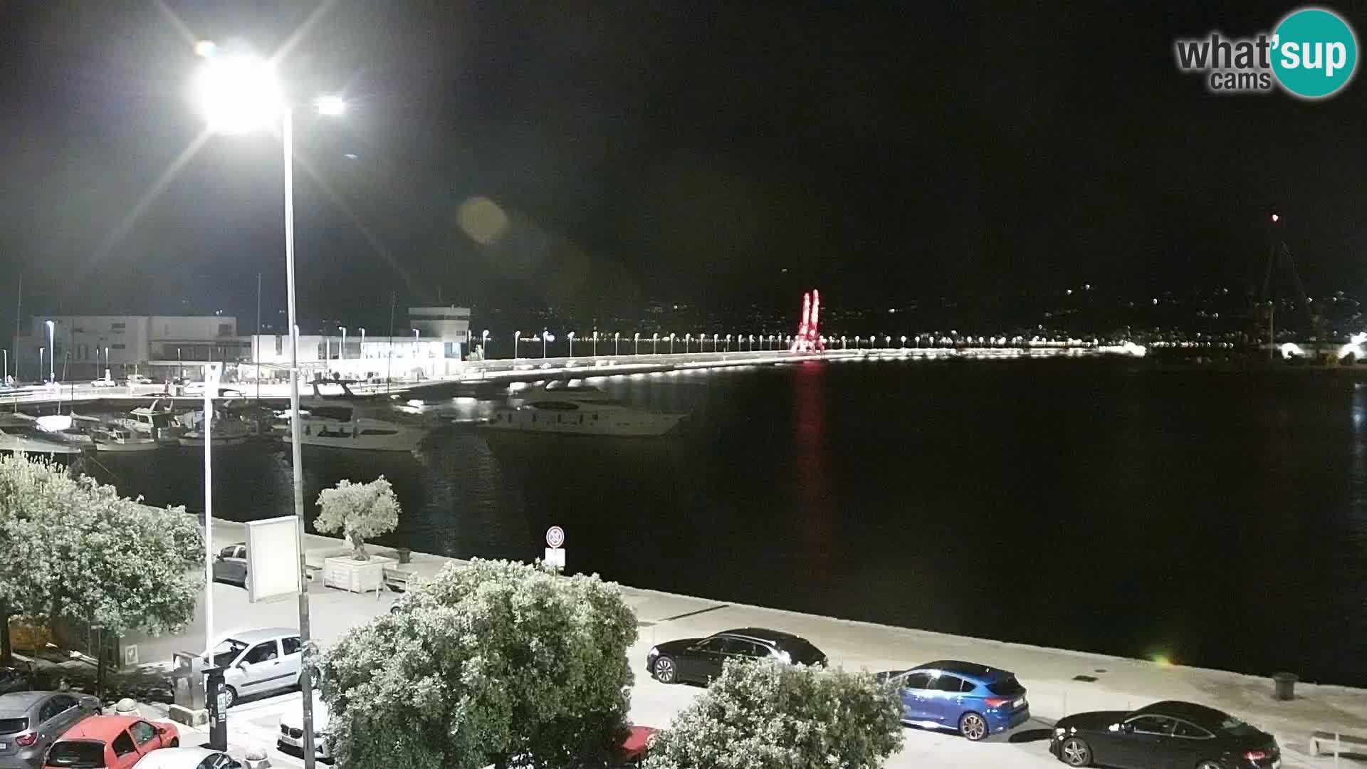 La Riva y Marina en Rijeka – Webcam en vivo Croacia